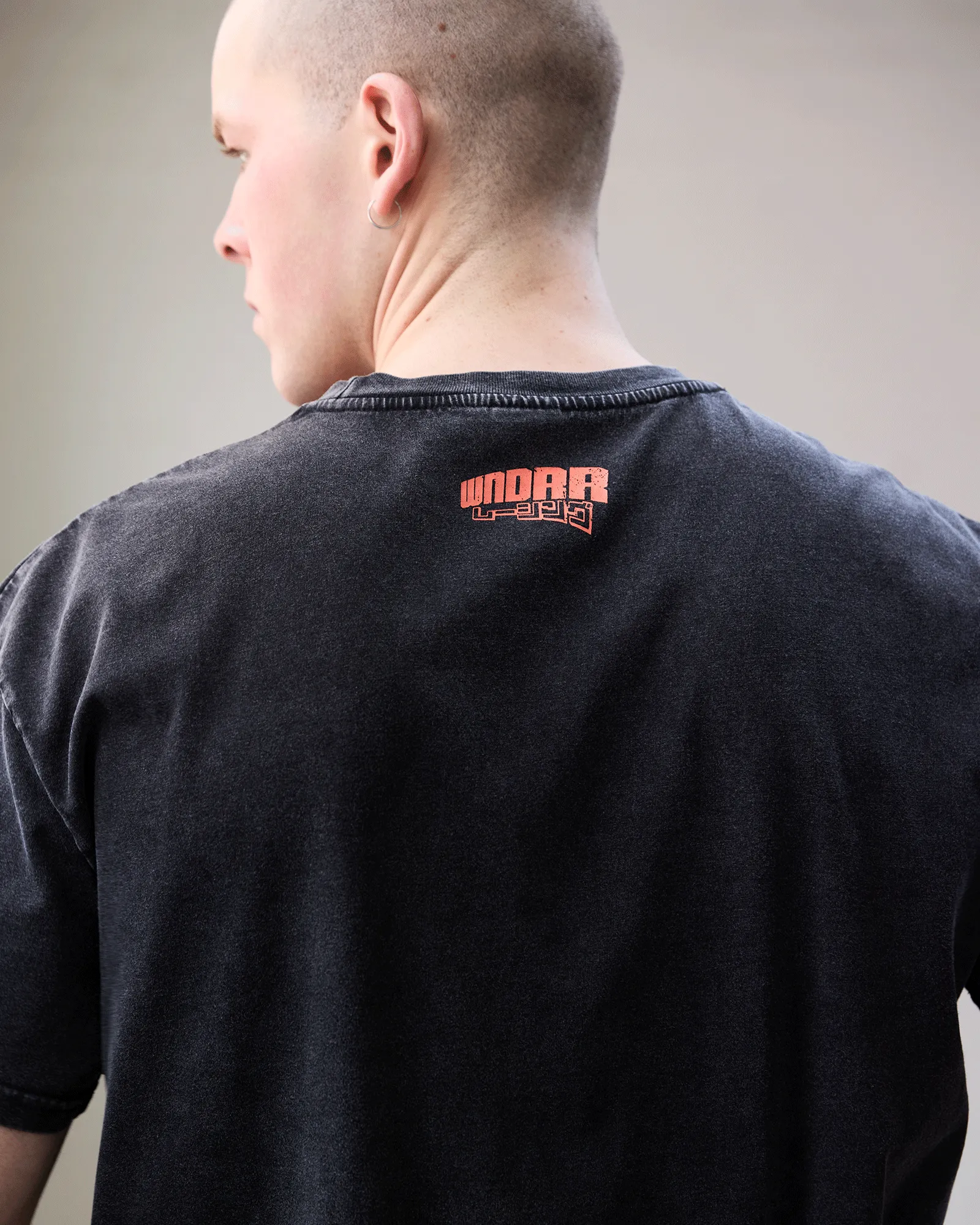 TORQUE BOX FIT TEE - WASHED BLACK sold by WNDRR product image thumbnail 4