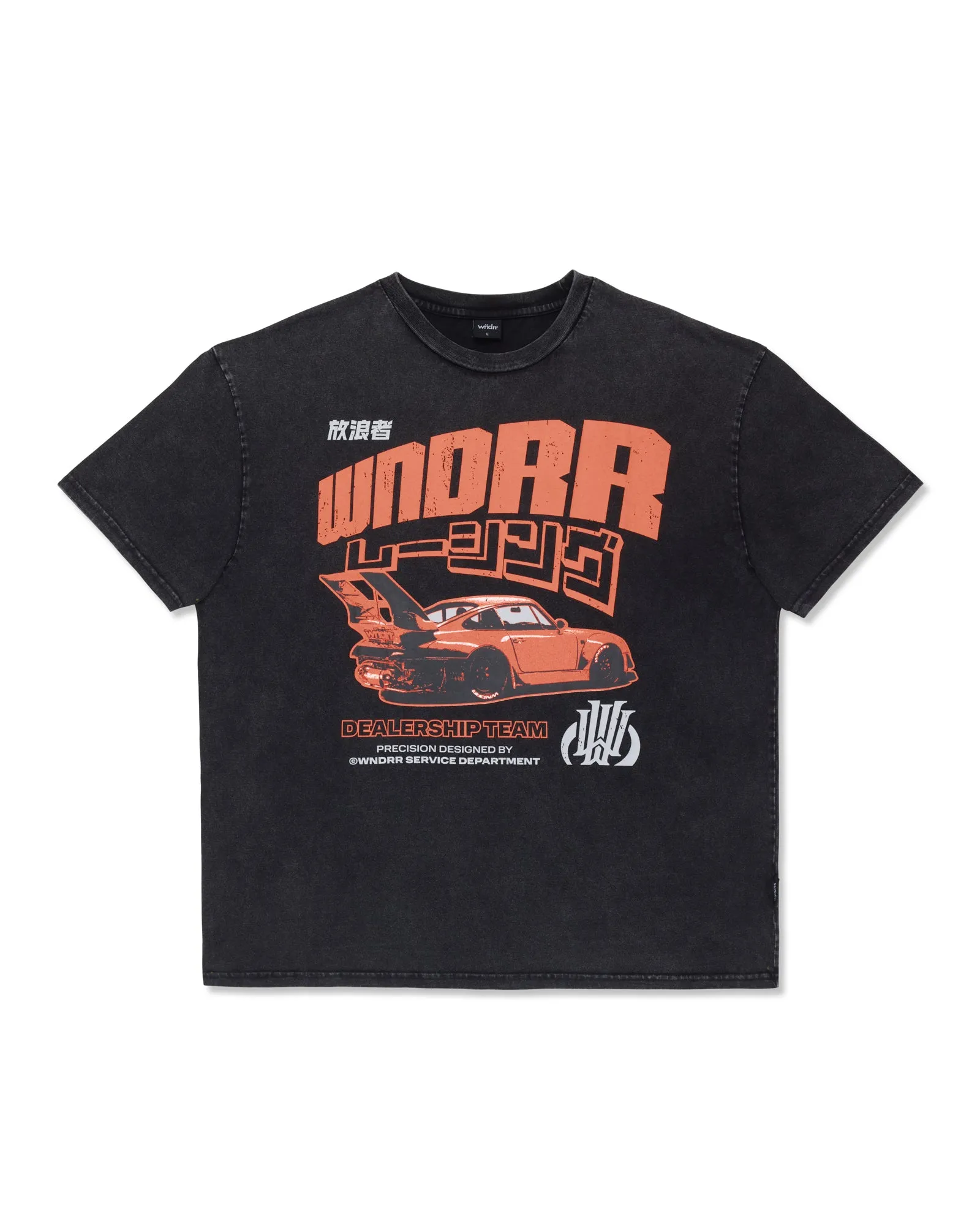 TORQUE BOX FIT TEE - WASHED BLACK sold by WNDRR