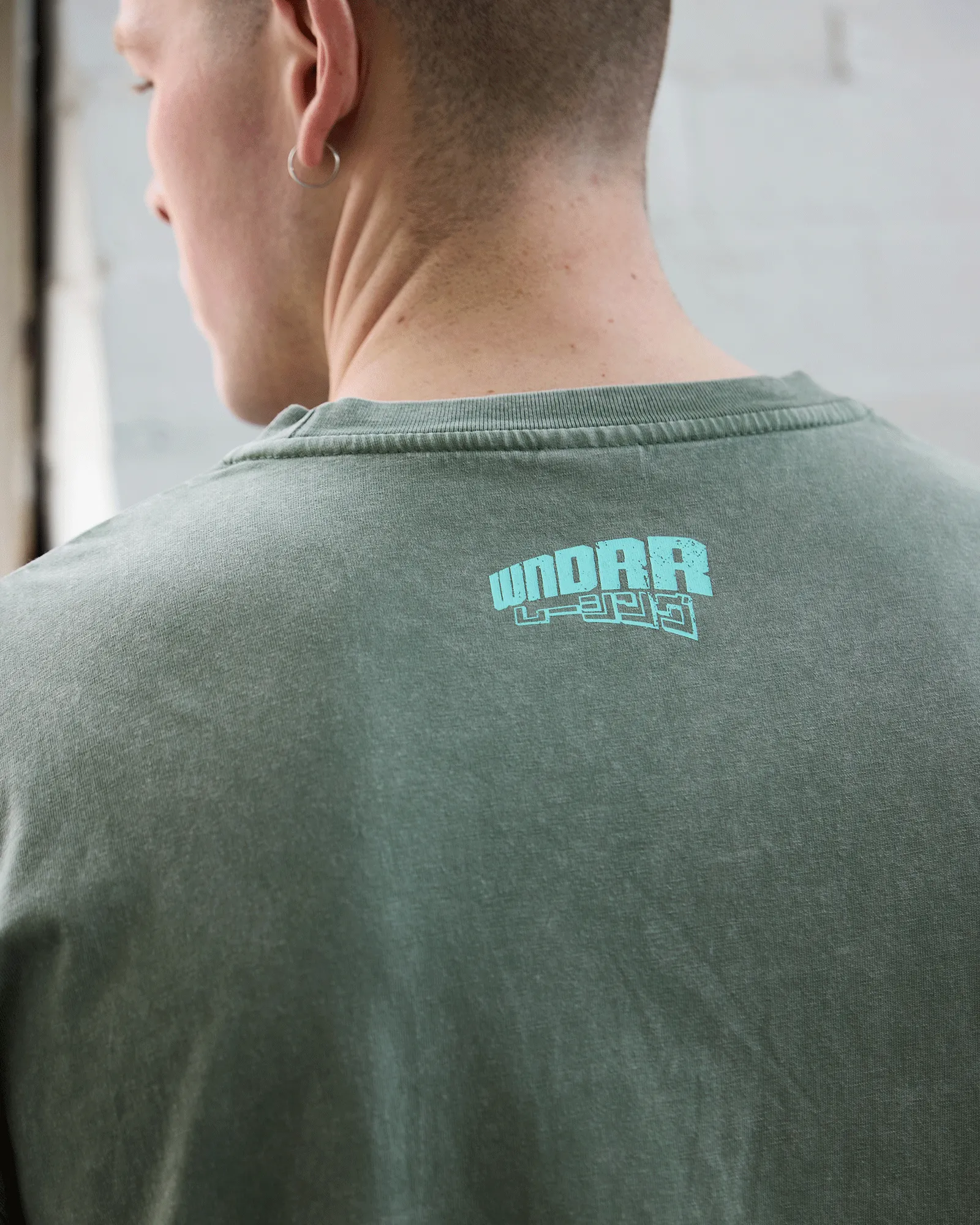 TORQUE BOX FIT TEE - WASHED GREEN sold by WNDRR product image thumbnail 4