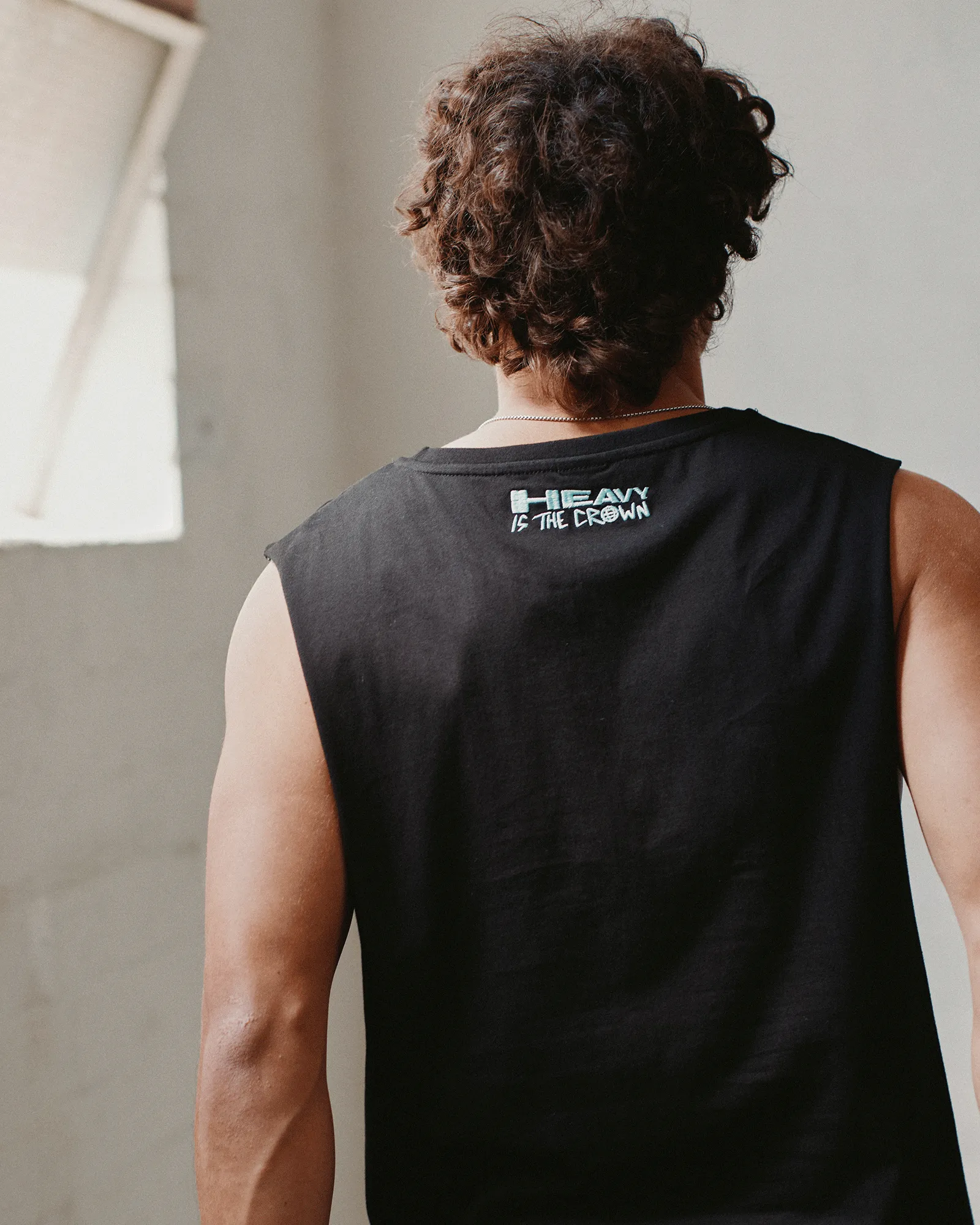 SHIFT MUSCLE TOP - BLACK sold by WNDRR product image thumbnail 4