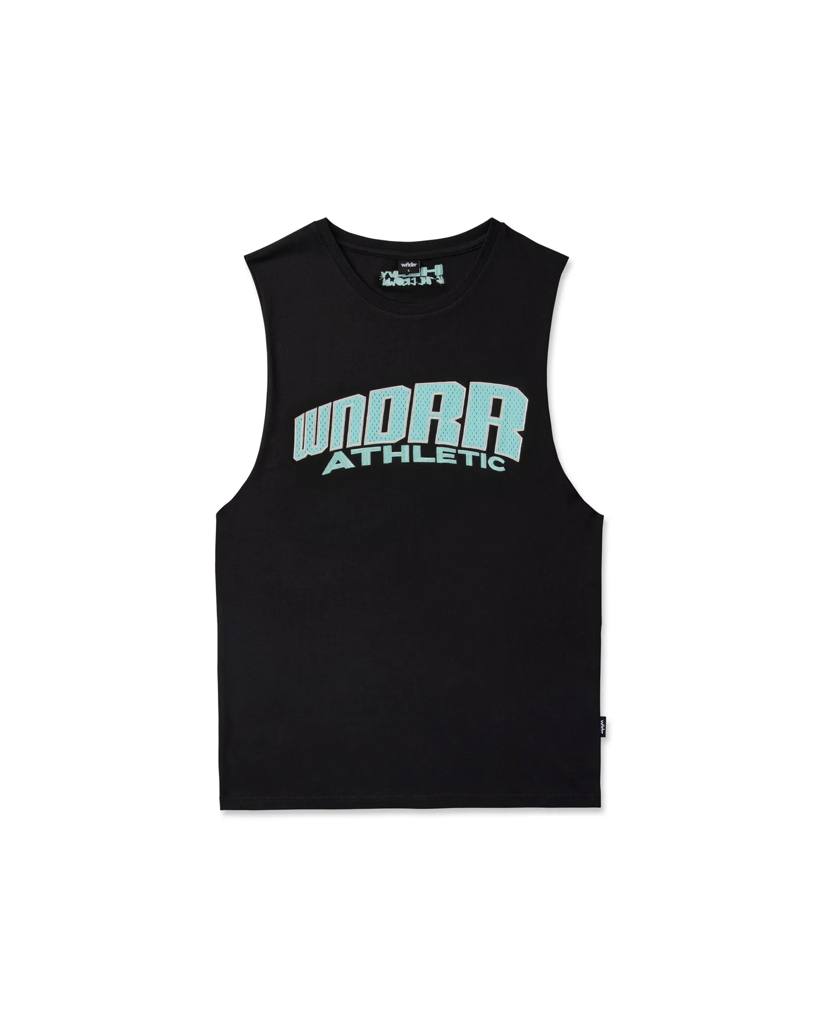 SHIFT MUSCLE TOP - BLACK sold by WNDRR