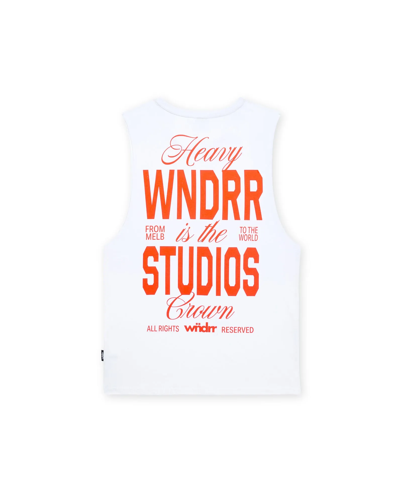 HIGHBORN MUSCLE TOP - WHITE sold by WNDRR