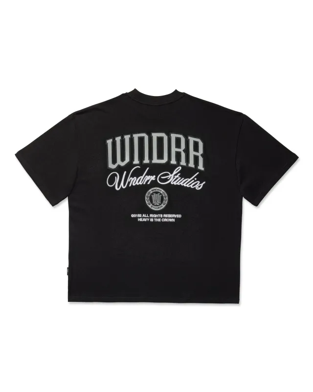 PAVILION HEAVY WEIGHT TEE - BLACK sold by WNDRR