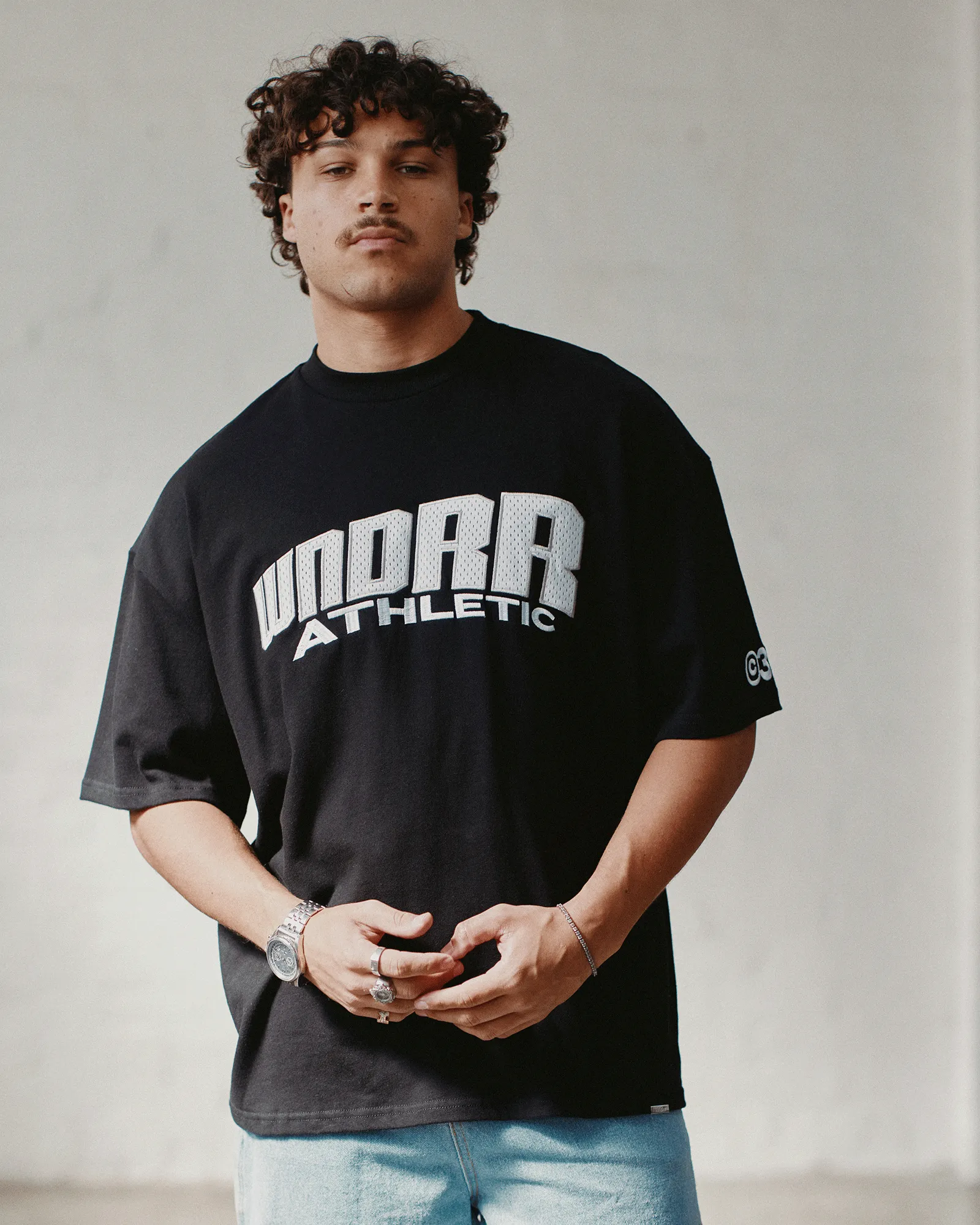 SHIFT HEAVY WEIGHT TEE - BLACK sold by WNDRR product image thumbnail 2