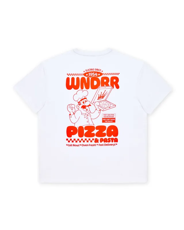 SLICING SINCE BOX FIT TEE - WHITE sold by WNDRR