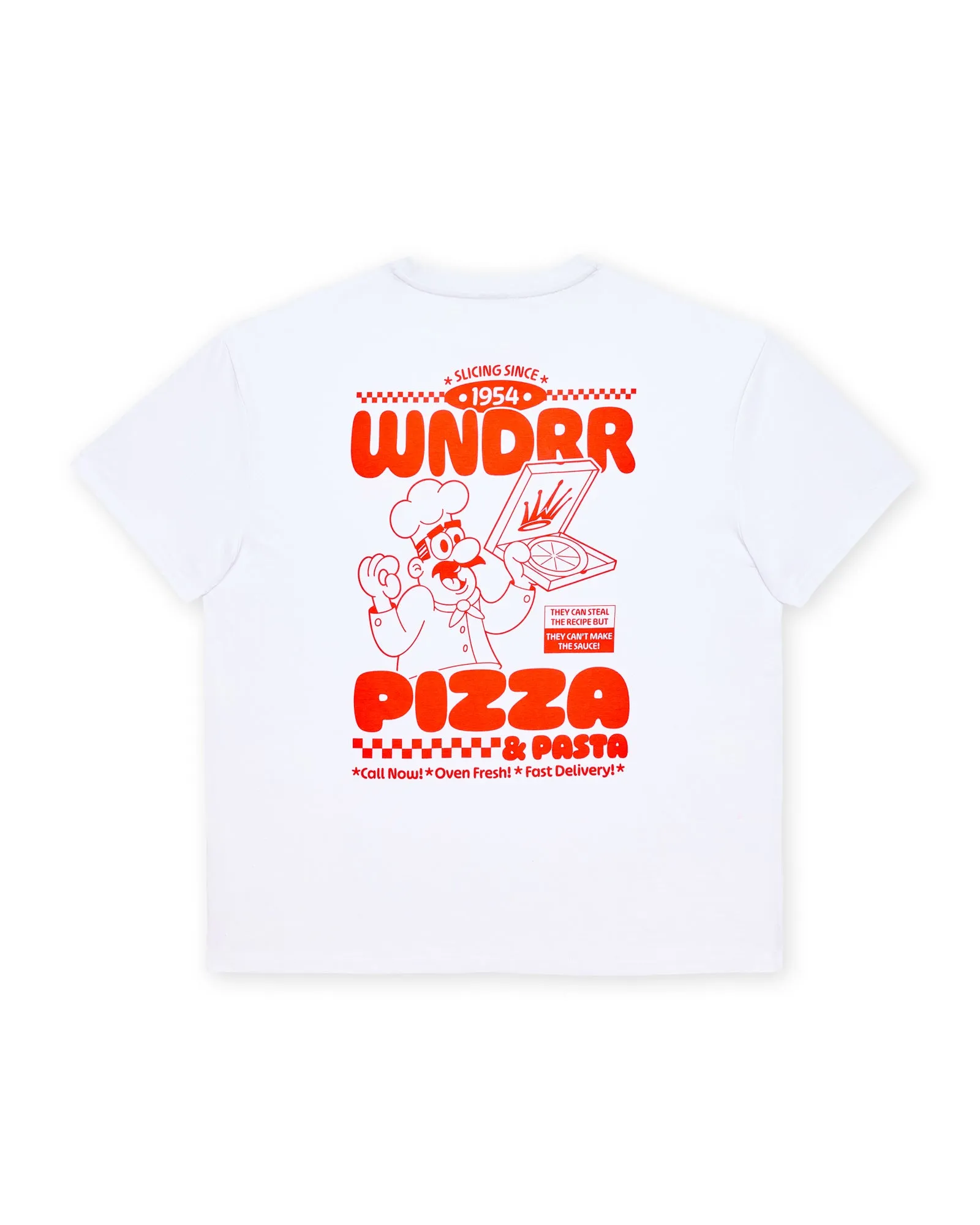 SLICING SINCE BOX FIT TEE - WHITE sold by WNDRR