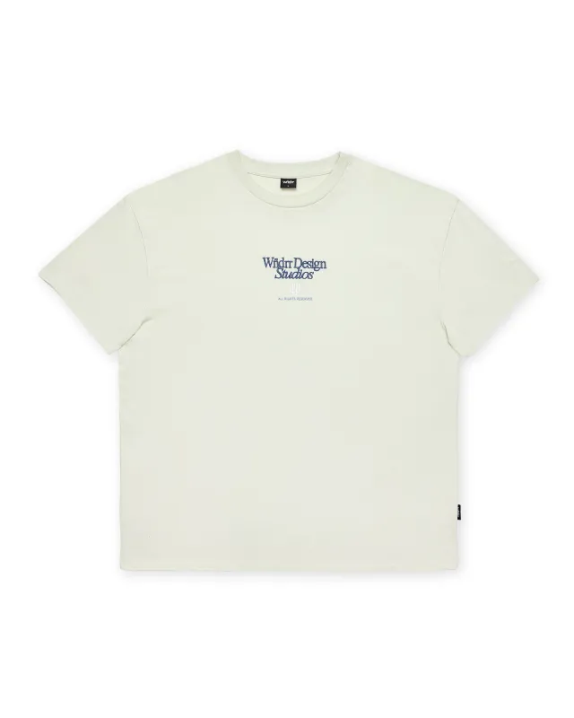 ATELIER BOX FIT TEE - AURA GREEN sold by WNDRR