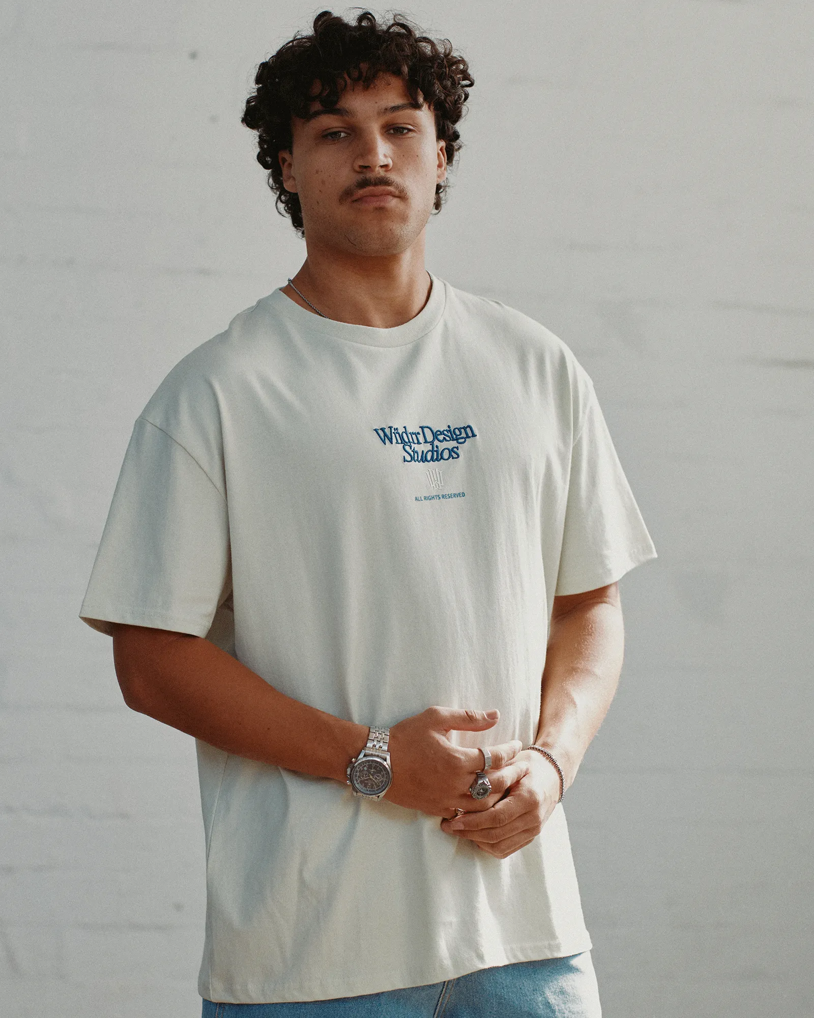 ATELIER BOX FIT TEE - AURA GREEN sold by WNDRR product image thumbnail 2