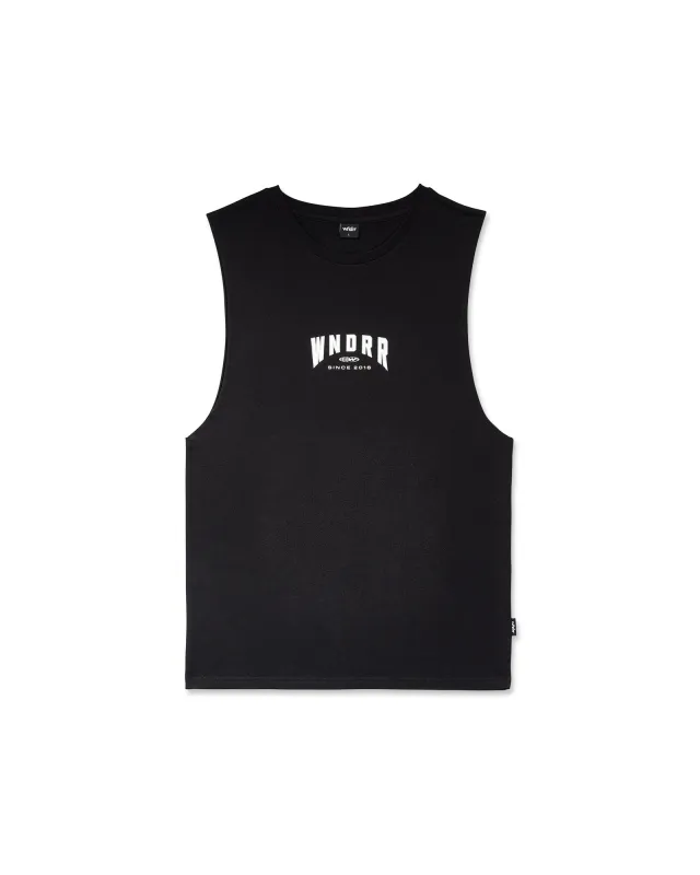 BRIDGE MUSCLE TOP - BLACK made by WNDRR