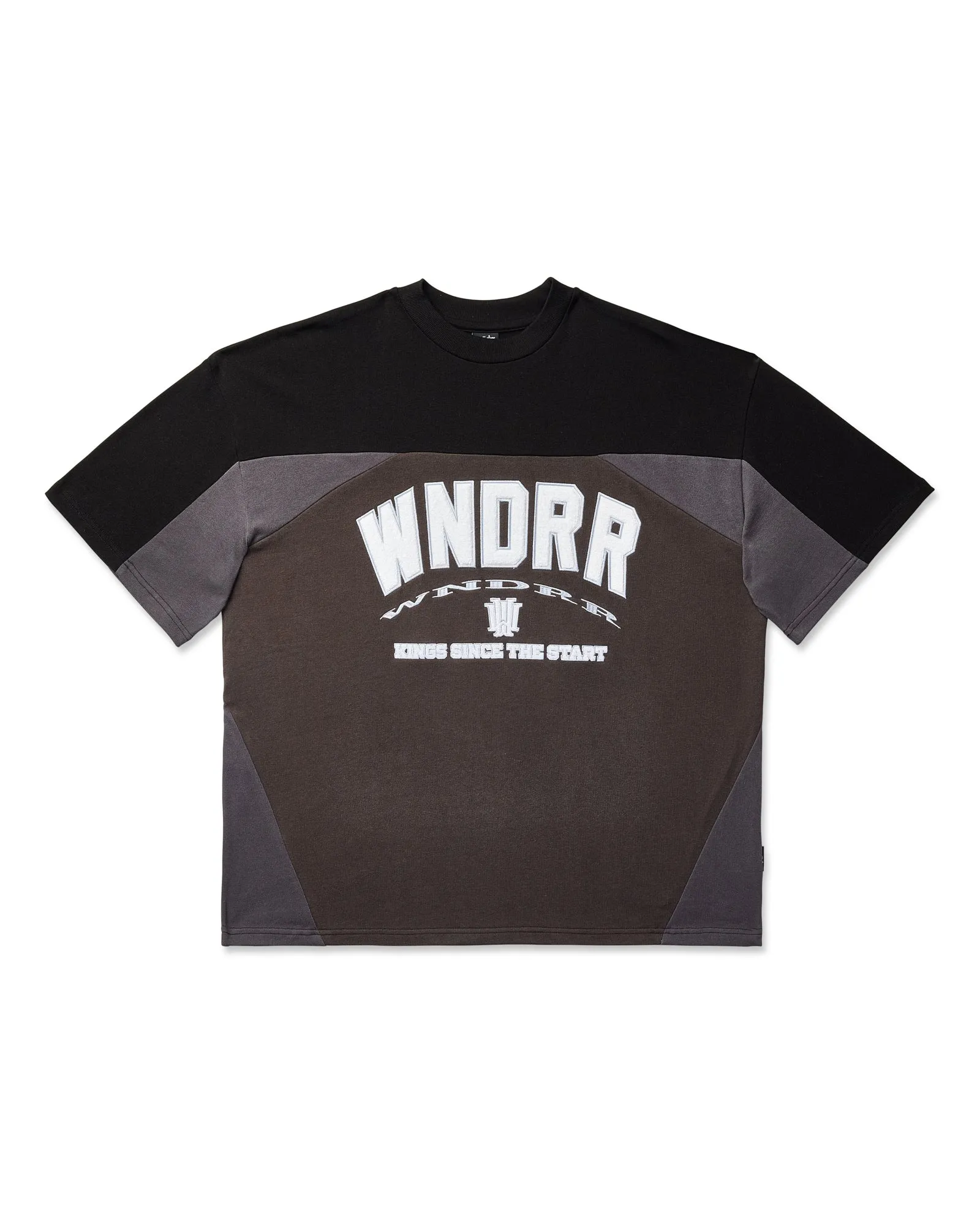 INSTITUTE PANEL CLUB TEE - BLACK/BLACK sold by WNDRR