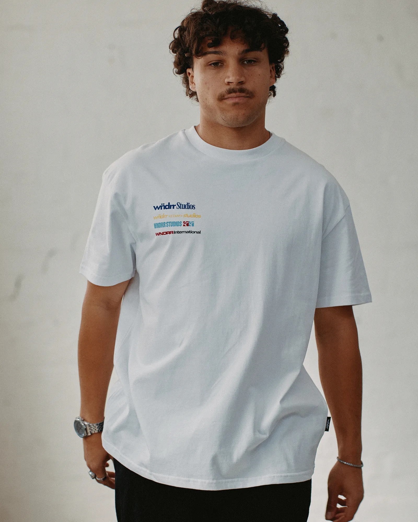 SPONSORED BOX FIT TEE - WHITE sold by WNDRR product image thumbnail 4