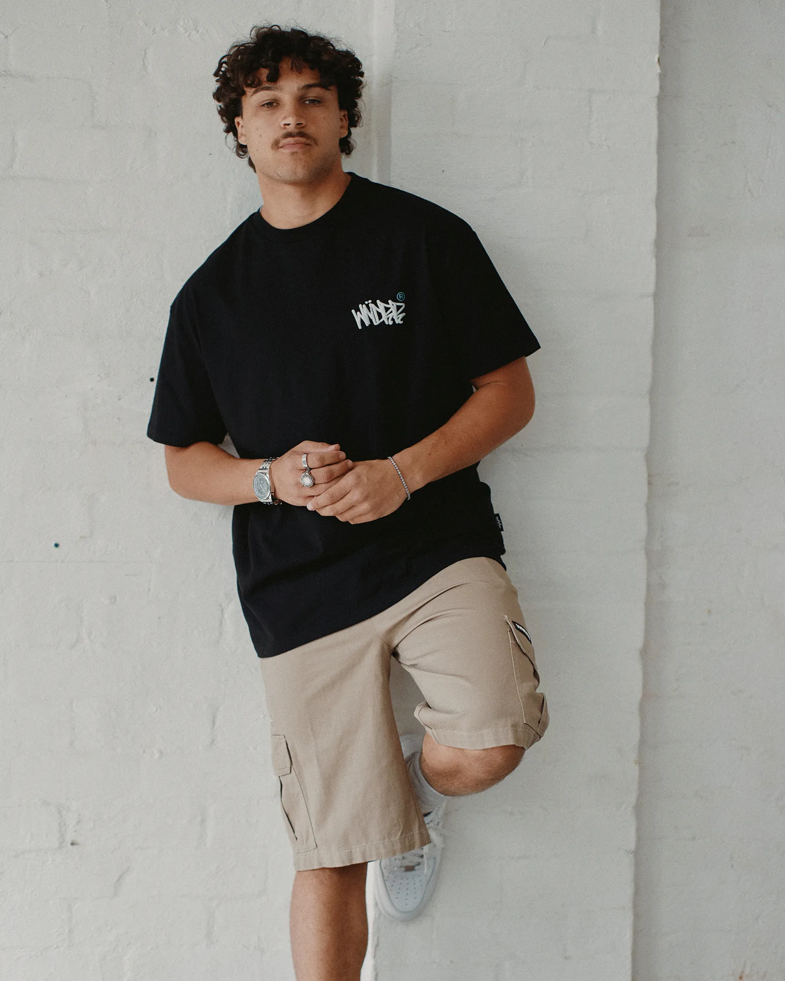 TAGGED BOX FIT TEE - BLACK sold by WNDRR product image thumbnail 4