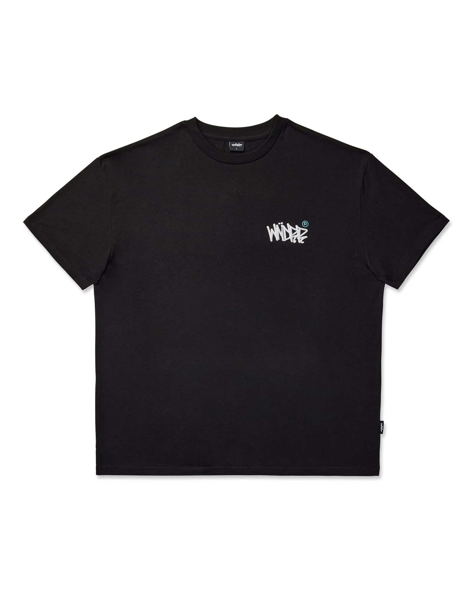 TAGGED BOX FIT TEE - BLACK sold by WNDRR product image thumbnail 3