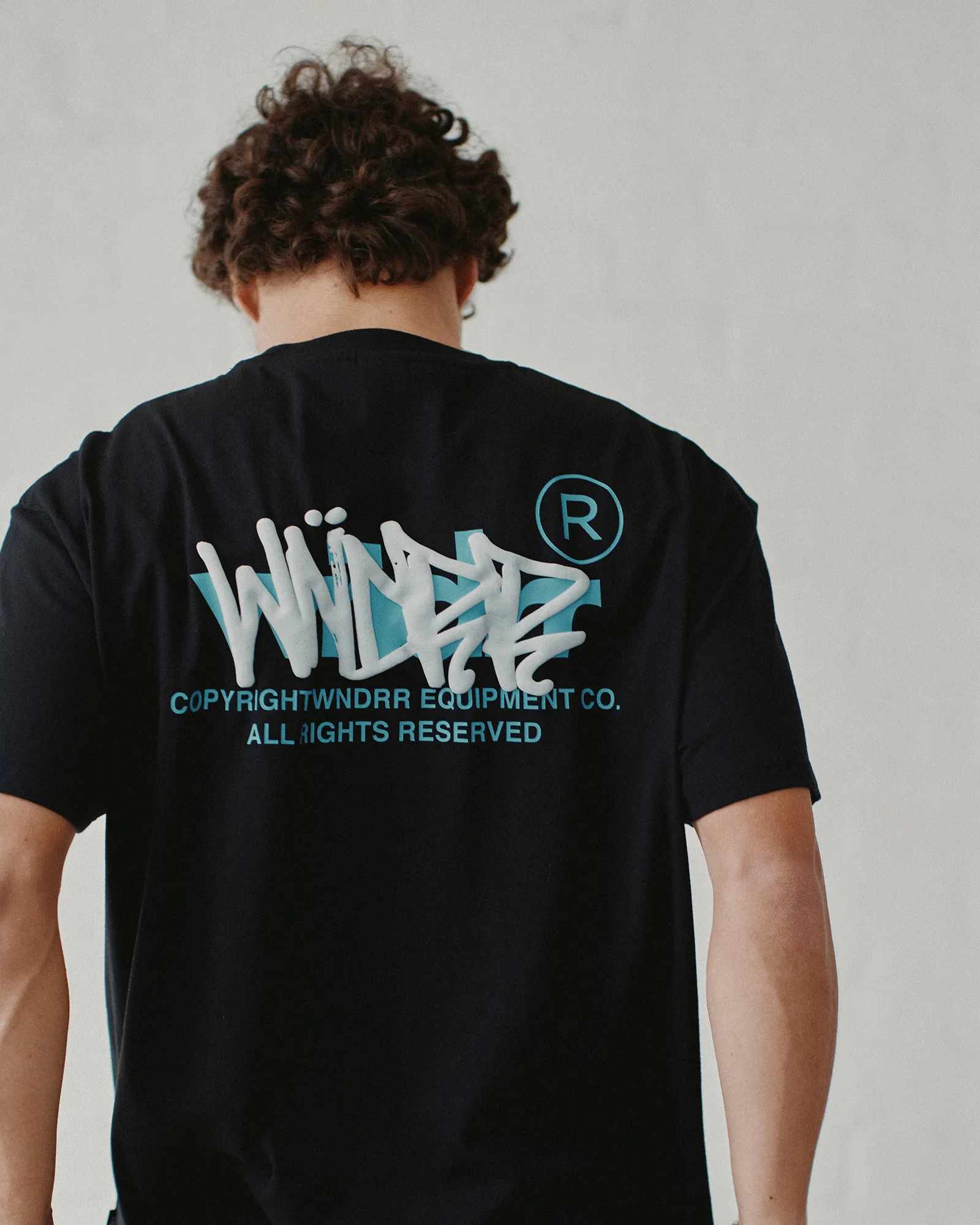 TAGGED BOX FIT TEE - BLACK sold by WNDRR product image thumbnail 2