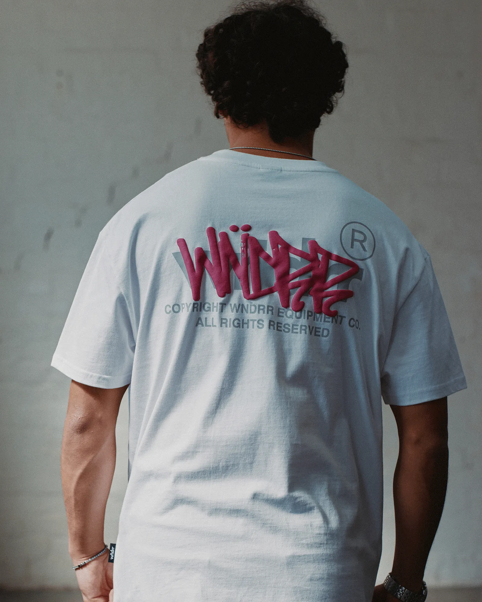 TAGGED BOX FIT TEE - WHITE sold by WNDRR product image thumbnail 5