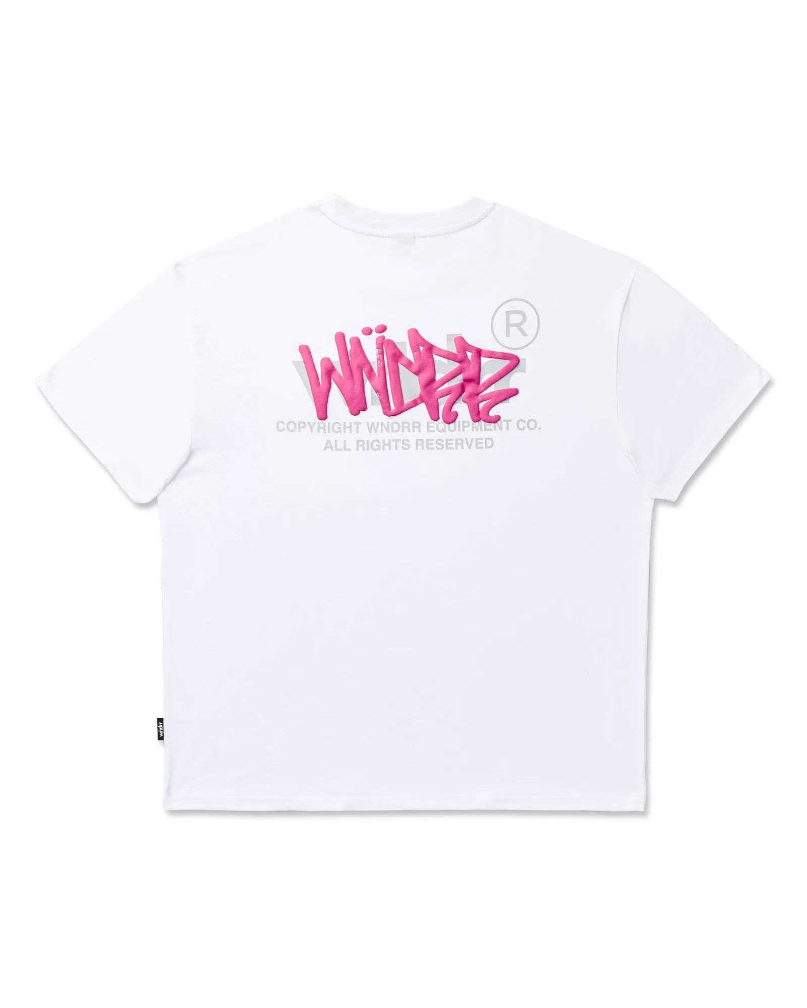 TAGGED BOX FIT TEE - WHITE sold by WNDRR
