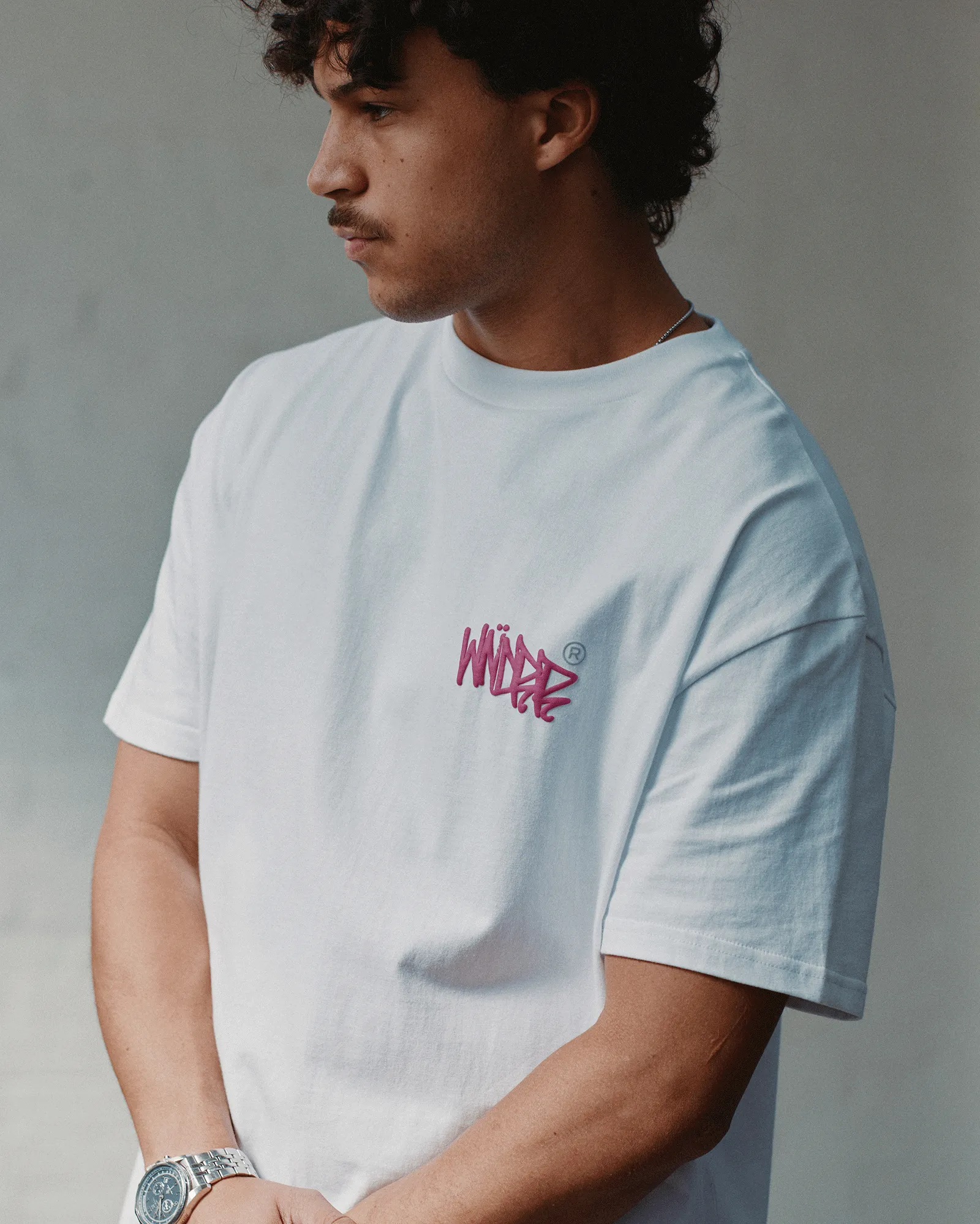 TAGGED BOX FIT TEE - WHITE sold by WNDRR product image thumbnail 4