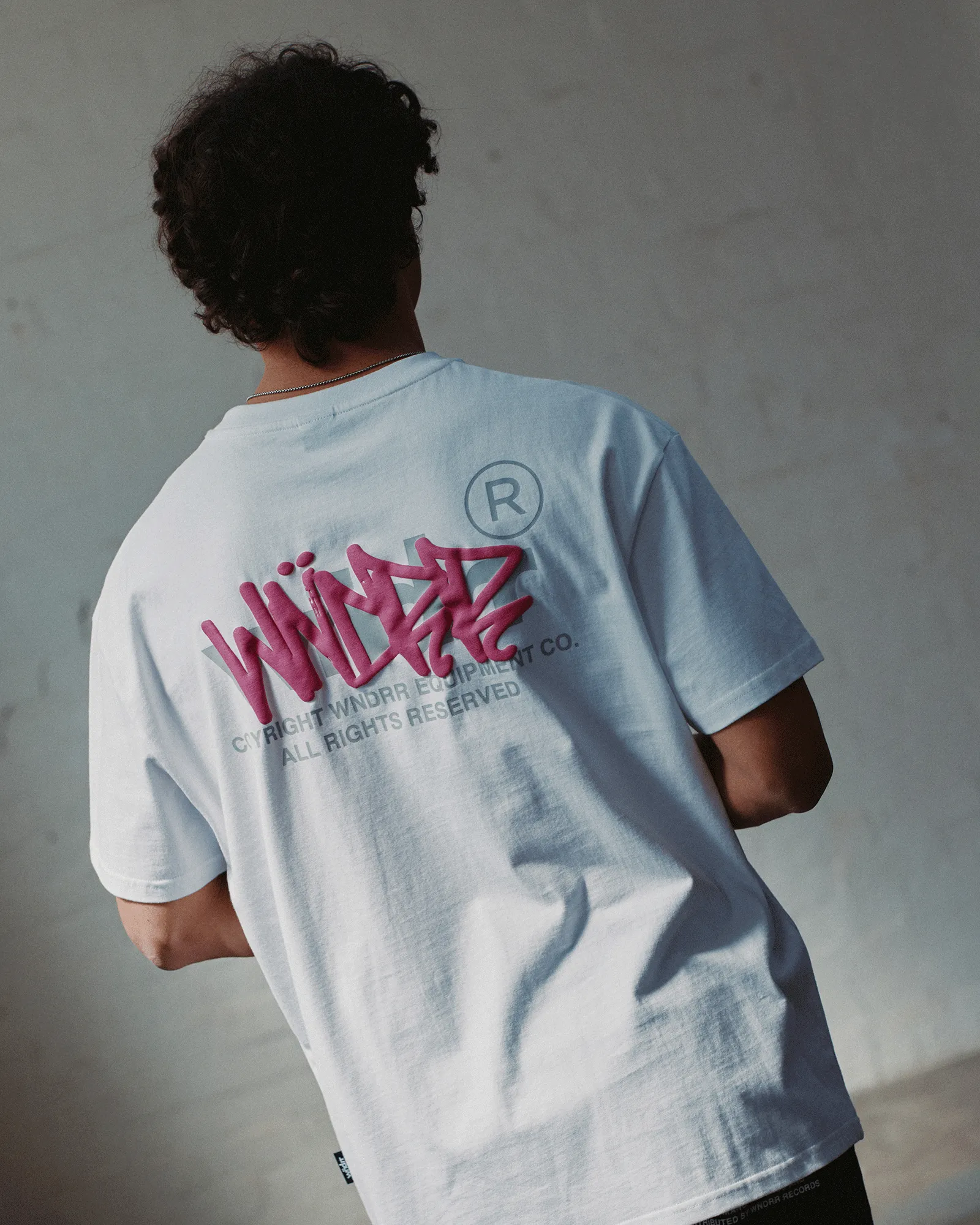 TAGGED BOX FIT TEE - WHITE sold by WNDRR product image thumbnail 2