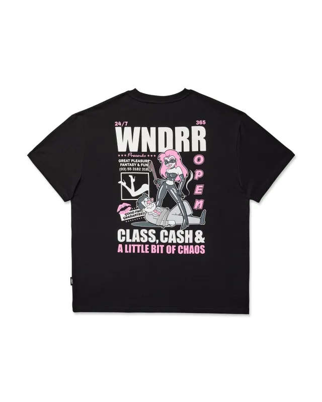 PLEASURE BOX FIT TEE - BLACK sold by WNDRR