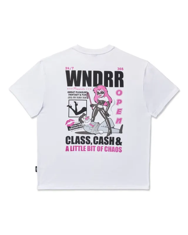 PLEASURE BOX FIT TEE - WHITE sold by WNDRR