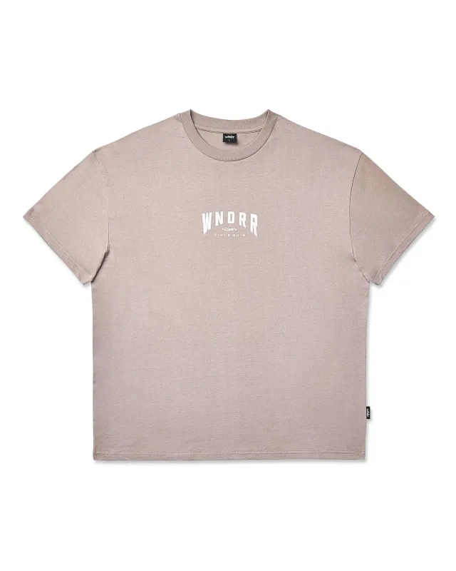 BRIDGE BOX FIT TEE - MOON GREY made by WNDRR