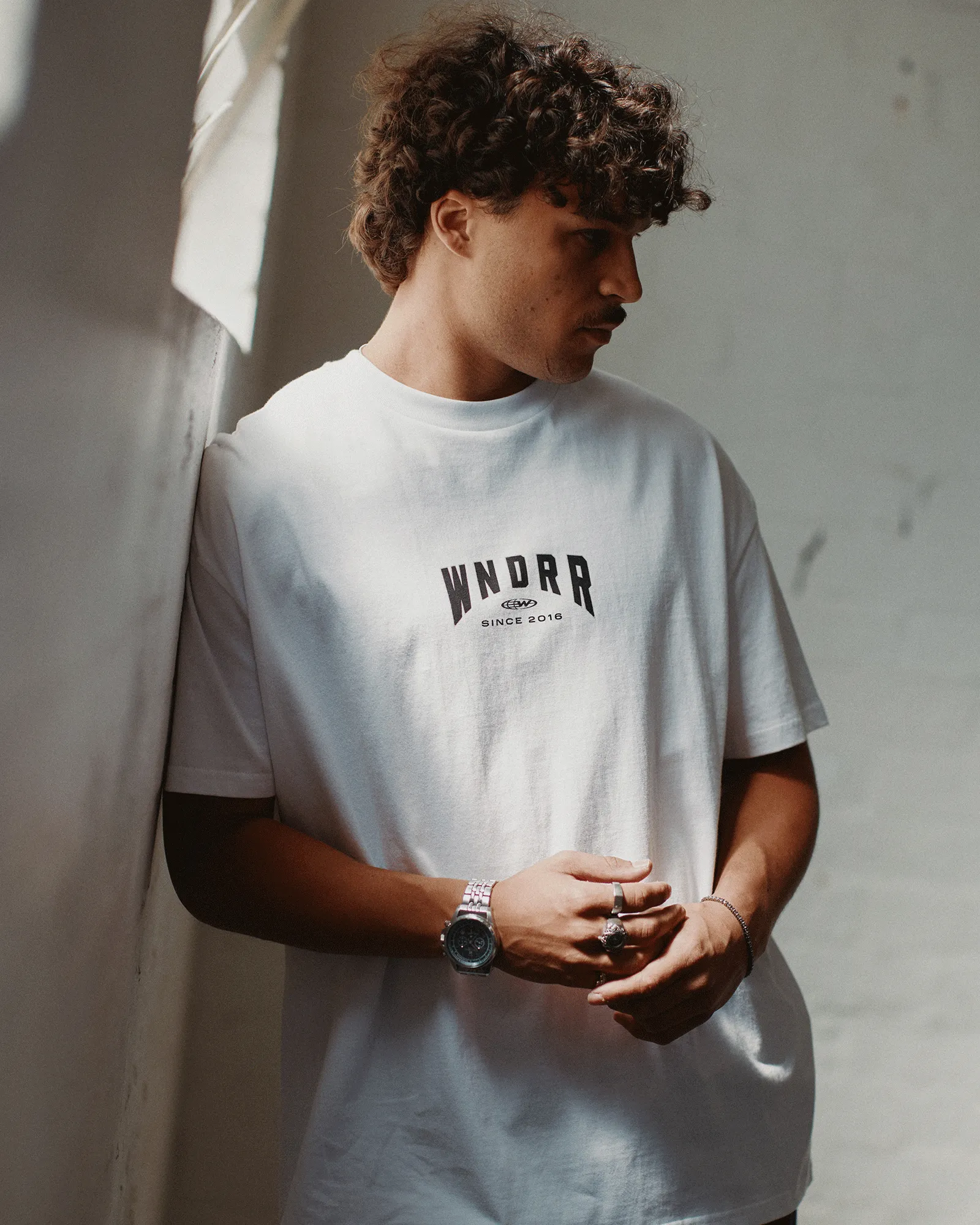 BRIDGE BOX FIT TEE - WHITE sold by WNDRR product image thumbnail 2