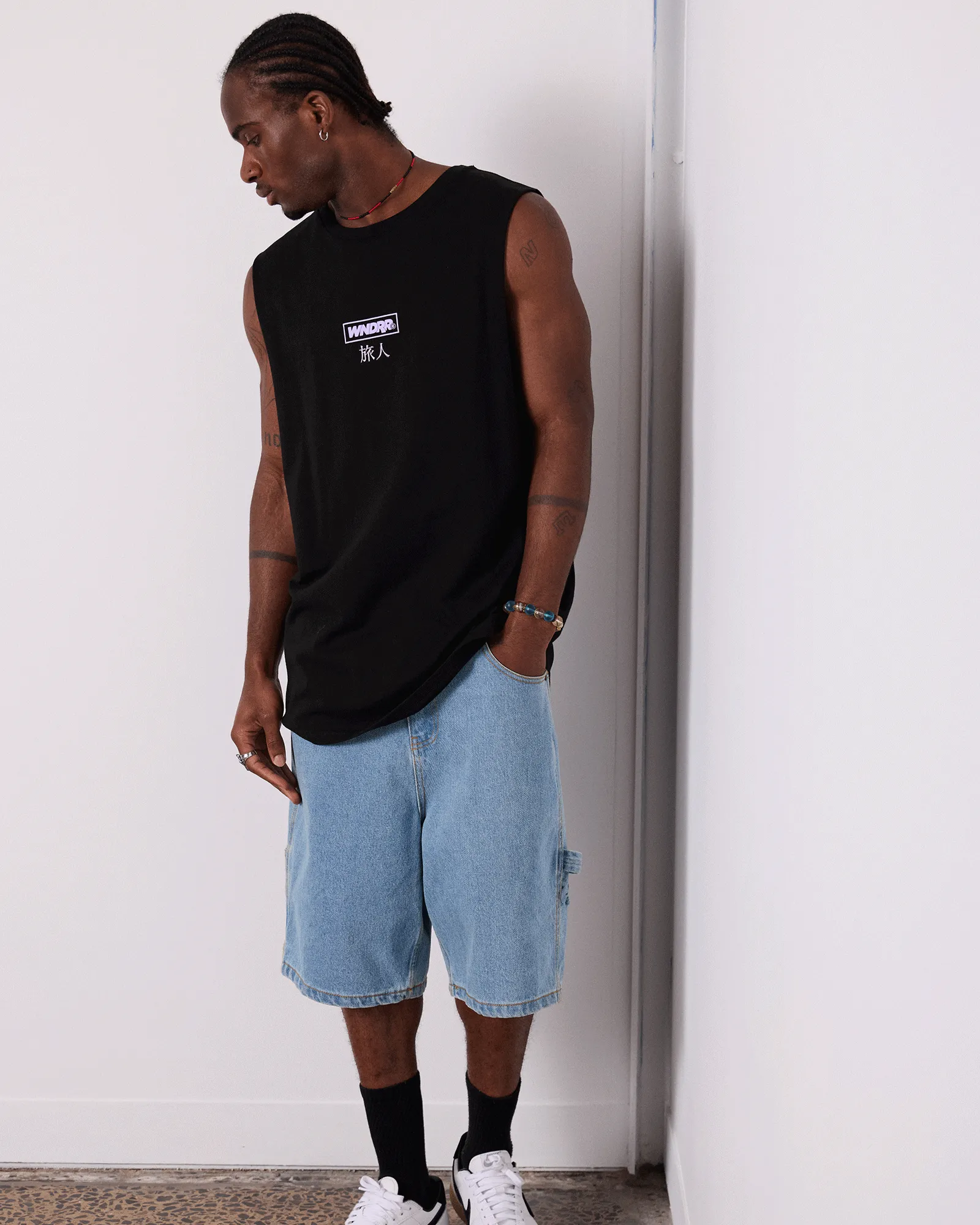 SHODO MUSCLE TOP - BLACK sold by WNDRR product image thumbnail 4