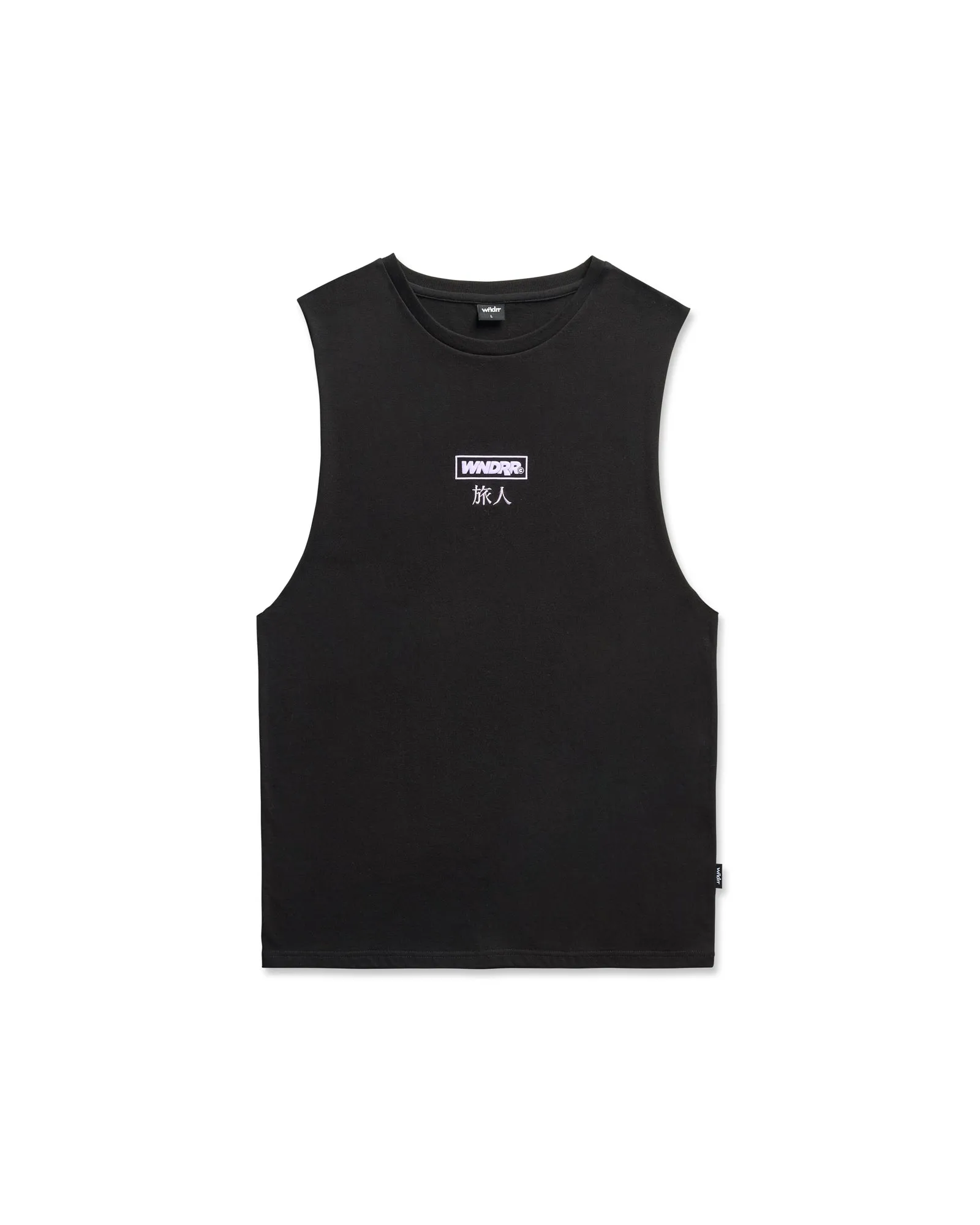 SHODO MUSCLE TOP - BLACK sold by WNDRR product image thumbnail 3