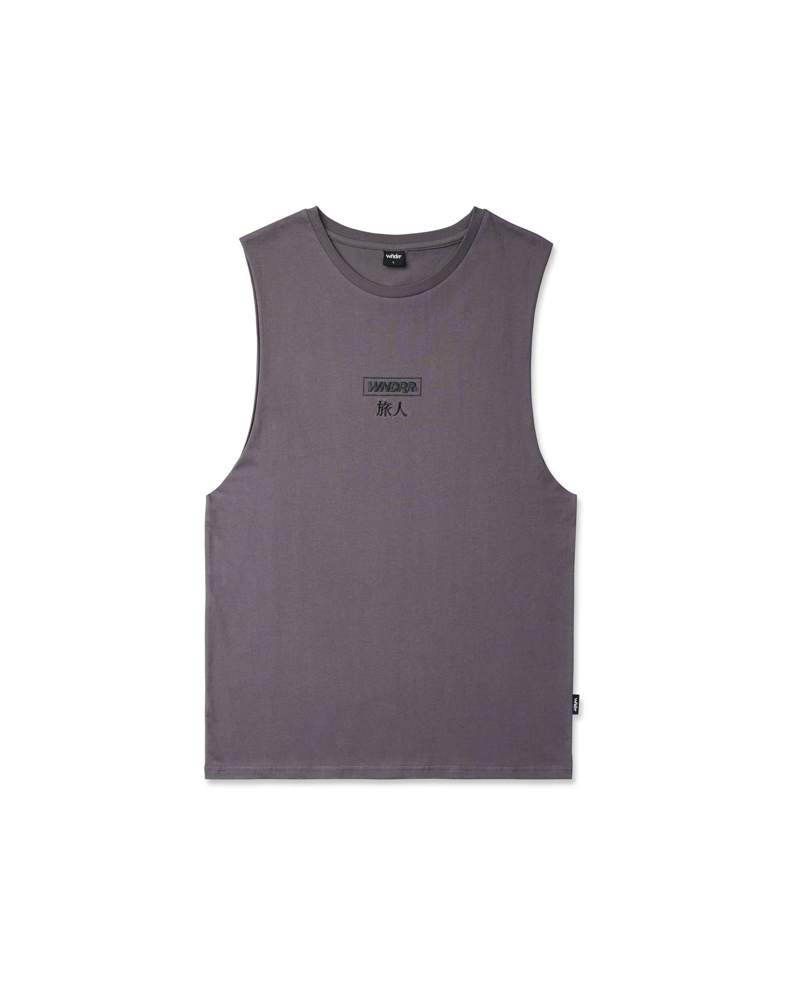 SHODO MUSCLE TOP - CHARCOAL sold by WNDRR product image thumbnail 3