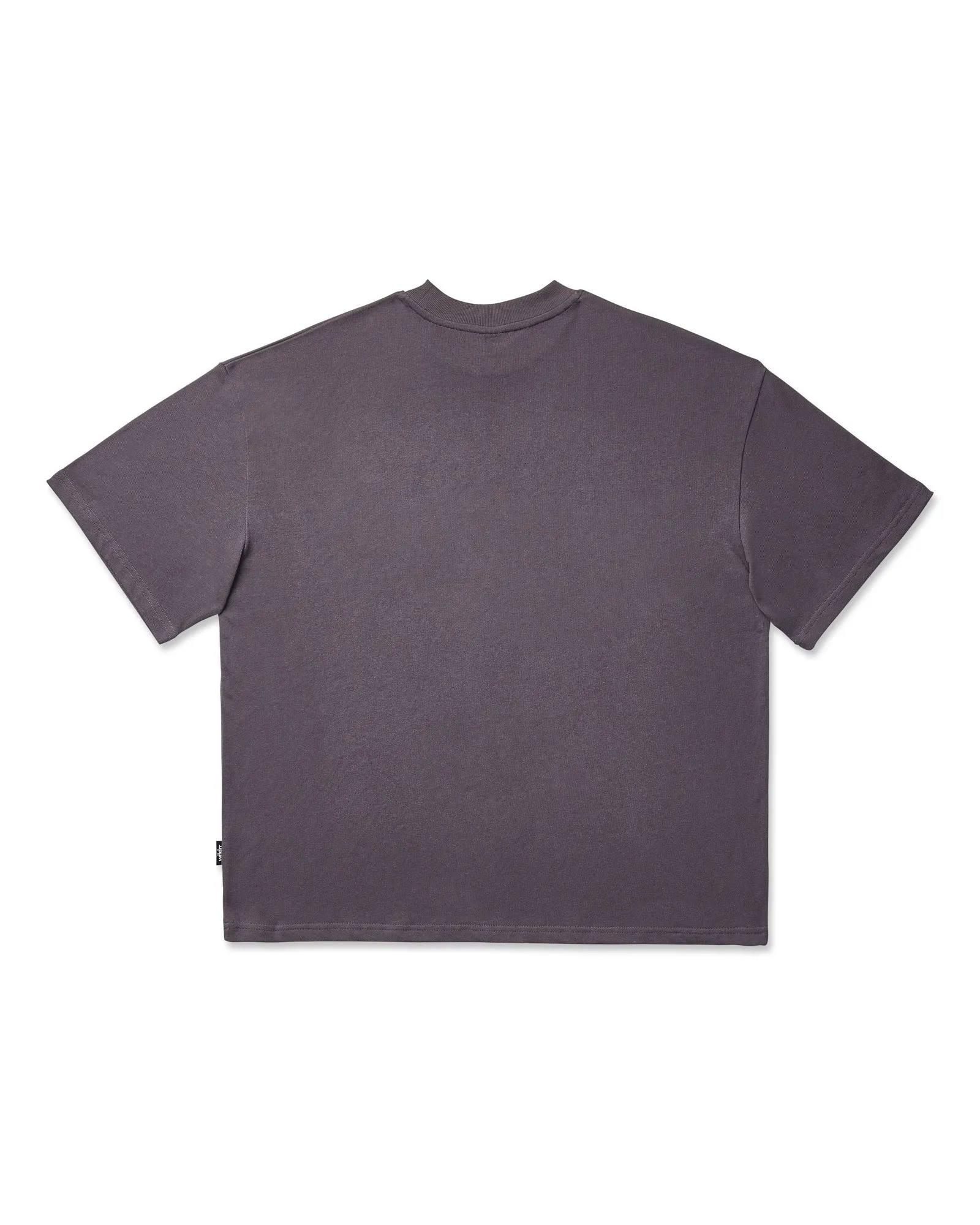 BRUSHBACK HEAVY WEIGHT TEE - CHARCOAL sold by WNDRR product image thumbnail 3