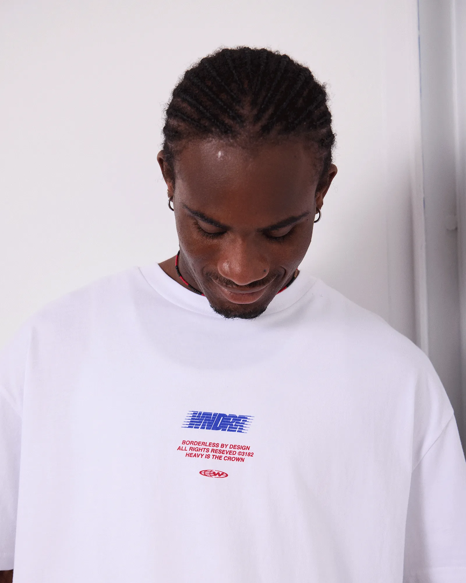 BORDERLESS BOX FIT TEE - WHITE sold by WNDRR product image thumbnail 5