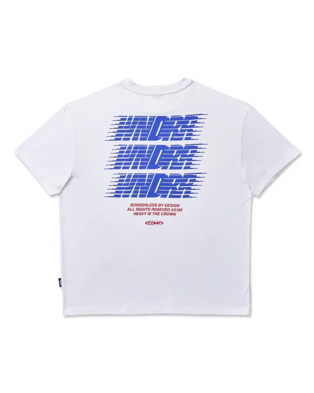 BORDERLESS BOX FIT TEE - WHITE made by WNDRR