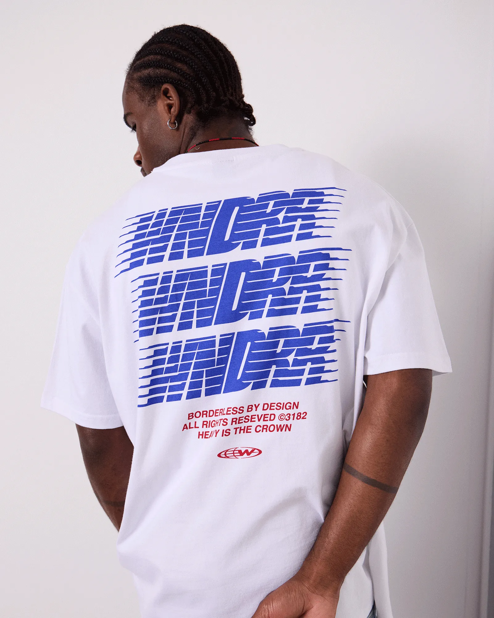 BORDERLESS BOX FIT TEE - WHITE sold by WNDRR product image thumbnail 2