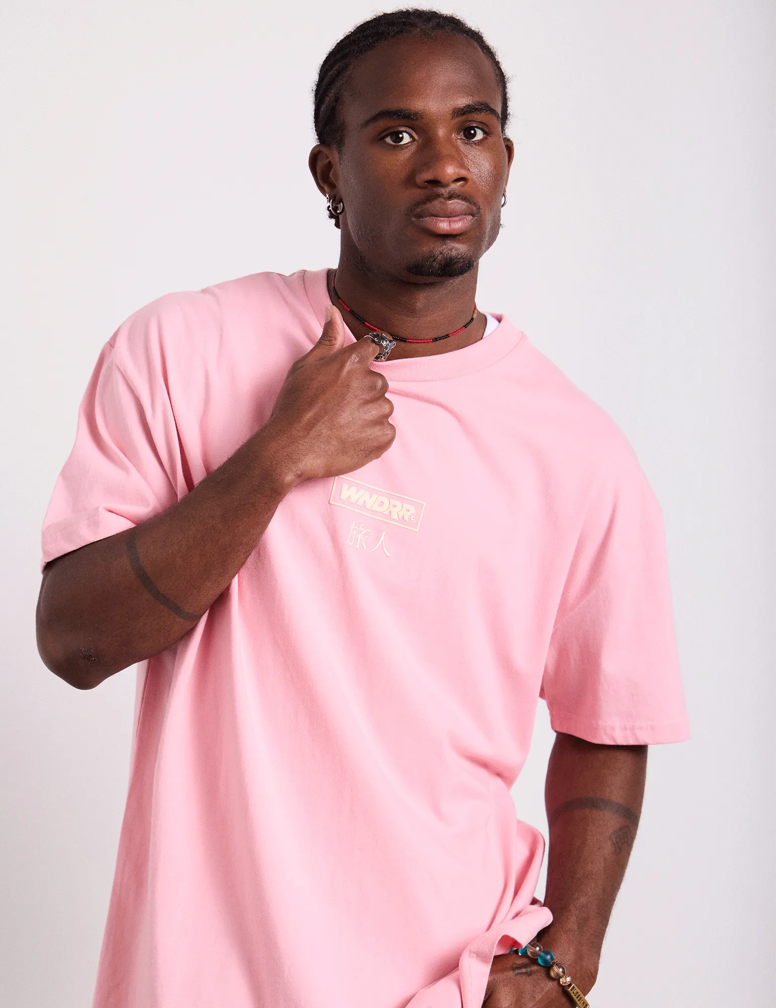 SHODO BOX FIT TEE - PINK sold by WNDRR product image thumbnail 4