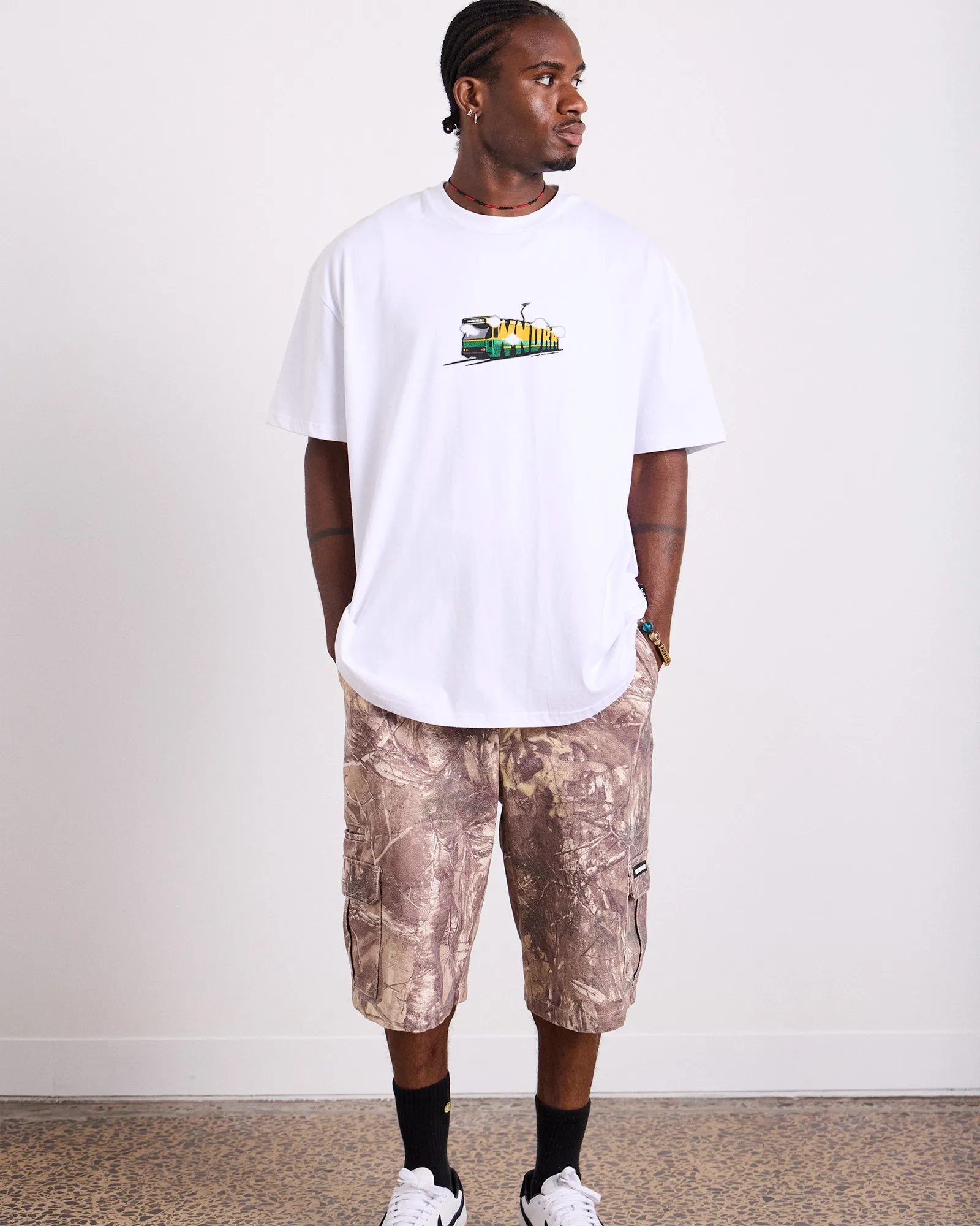 TRAM BOX FIT TEE - WHITE sold by WNDRR product image thumbnail 4