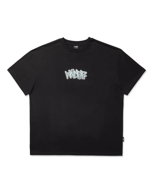 TAG BOX FIT TEE - BLACK sold by WNDRR
