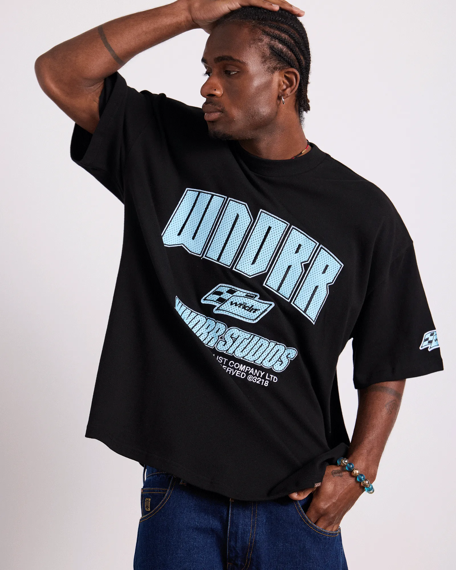 DRIVETRAIN HEAVY WEIGHT TEE - BLACK sold by WNDRR product image thumbnail 2