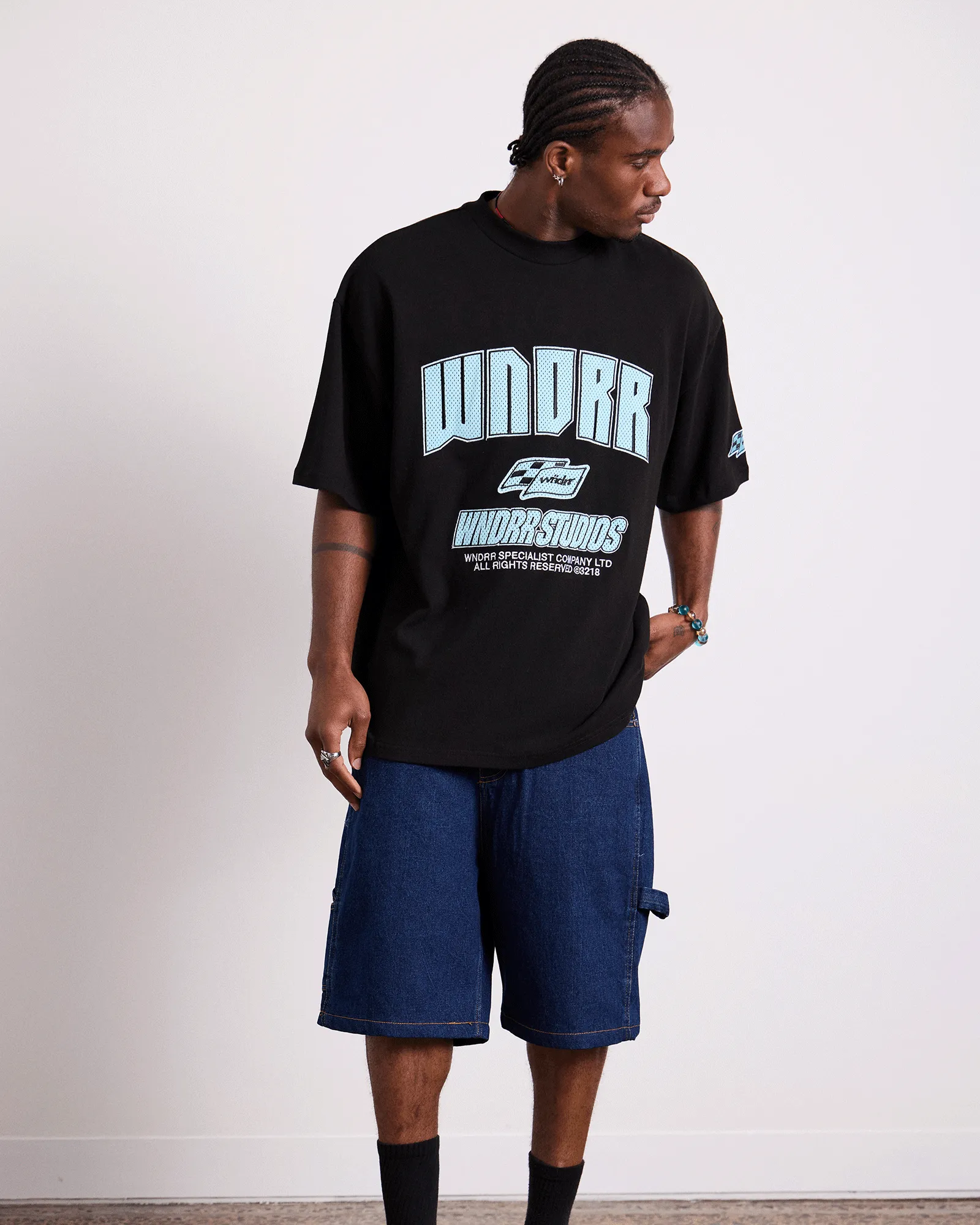 DRIVETRAIN HEAVY WEIGHT TEE - BLACK sold by WNDRR product image thumbnail 4
