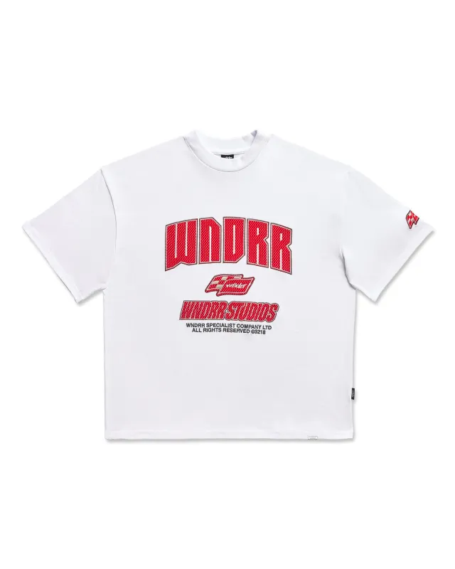 DRIVETRAIN HEAVY WEIGHT TEE - WHITE sold by WNDRR