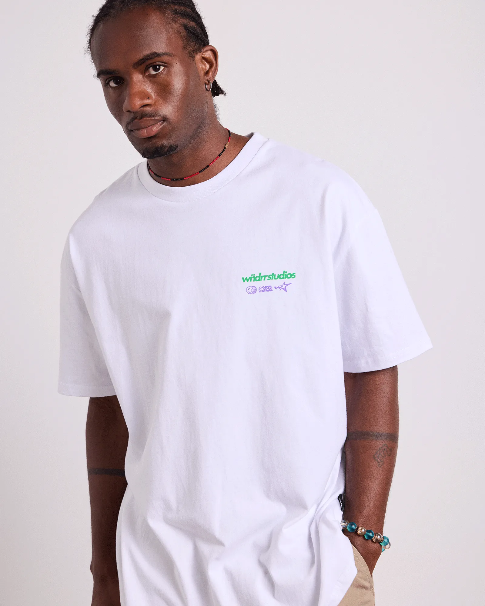 OVERSTEER BOX FIT TEE - WHITE sold by WNDRR product image thumbnail 4