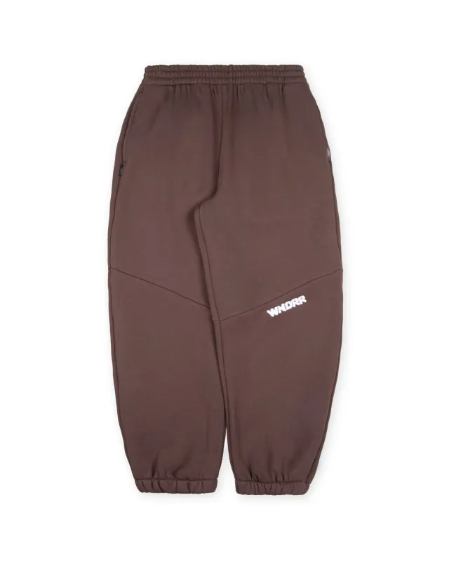 HALO BAGGY TRACKPANT - BROWN sold by WNDRR
