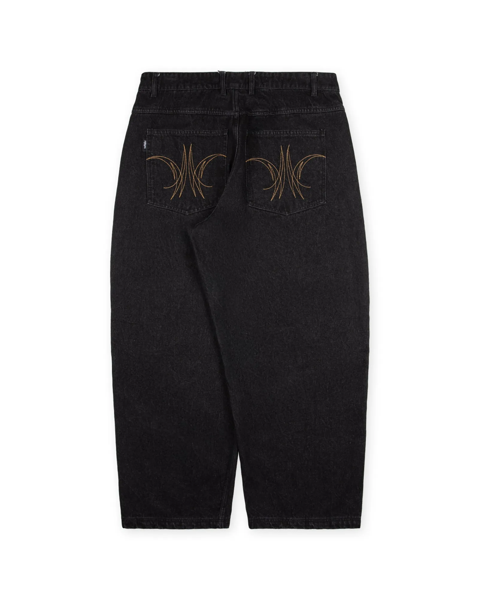 BRONCO BAGGY JEAN - WASHED BLACK sold by WNDRR