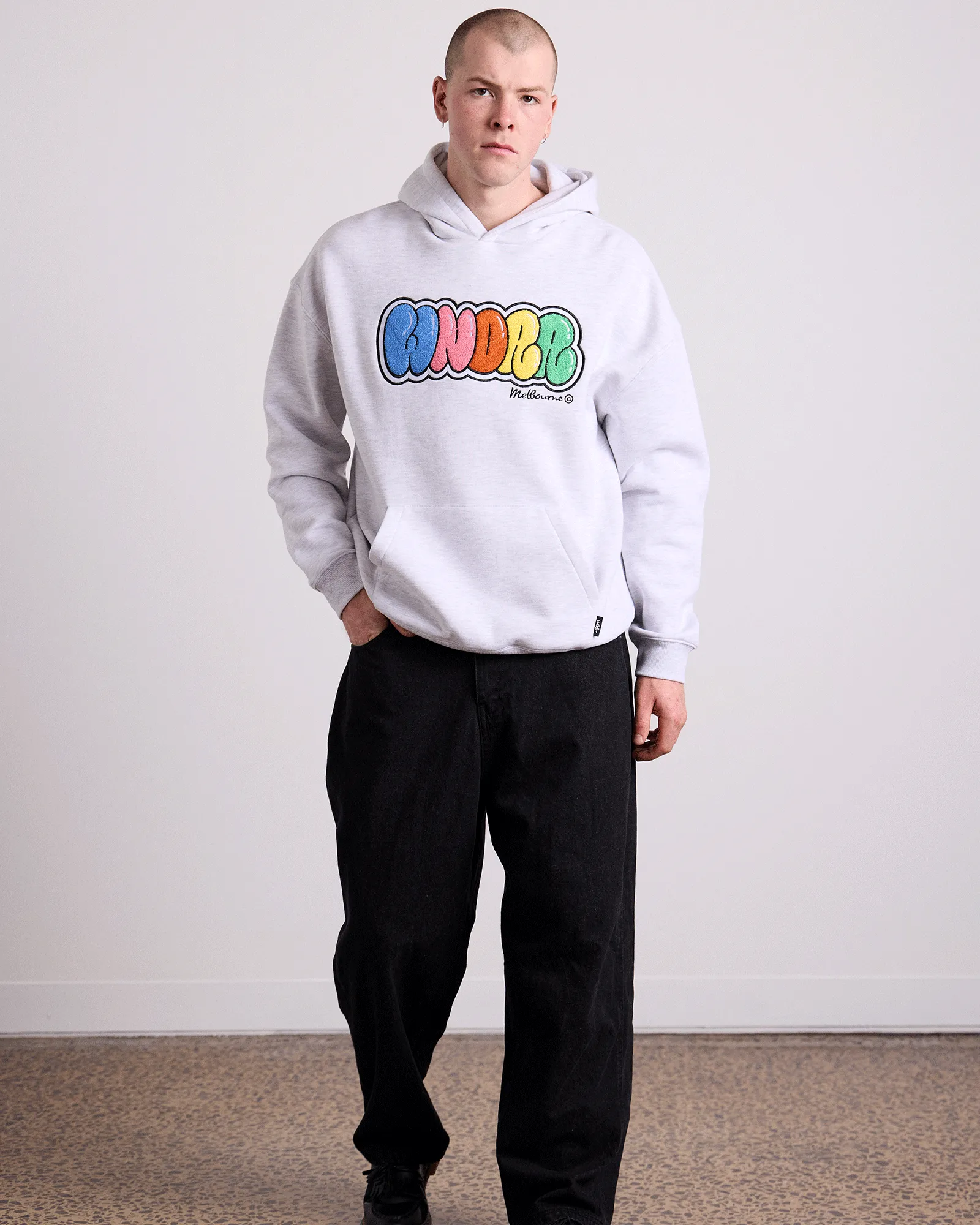 BLISSED HOOD SWEAT - WHITE MARLE sold by WNDRR product image thumbnail 4