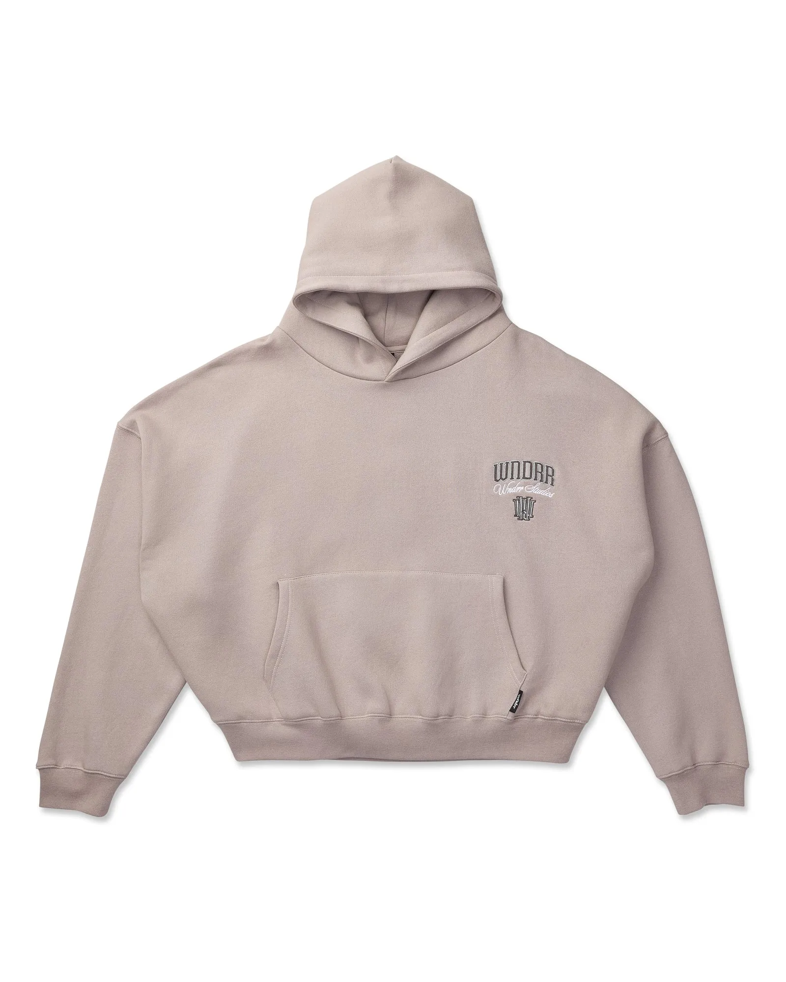 PAVILION CROPPED HOOD SWEAT - MOON GREY sold by WNDRR product image thumbnail 3