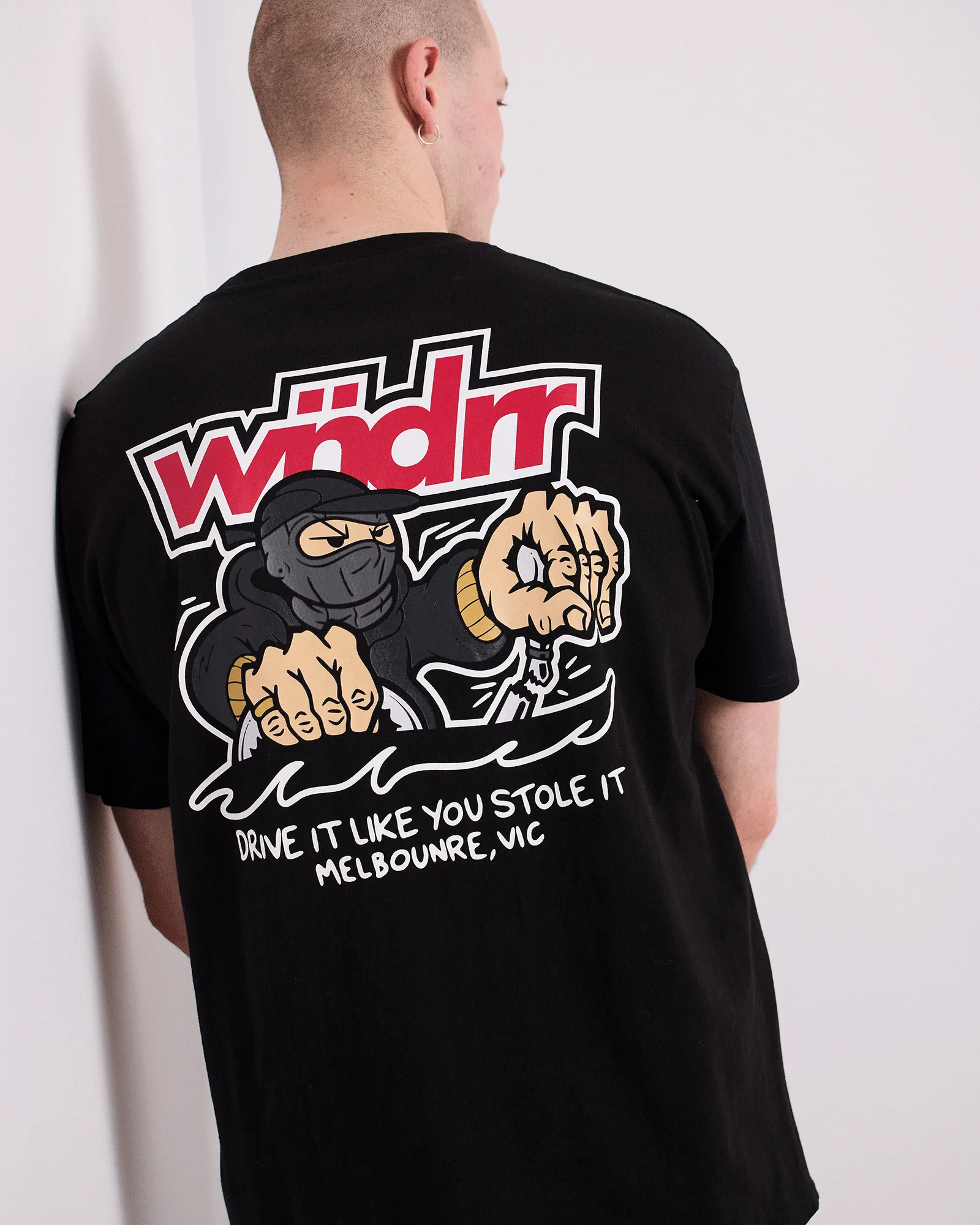 RIPSHIFT BOX FIT TEE - BLACK sold by WNDRR product image thumbnail 2
