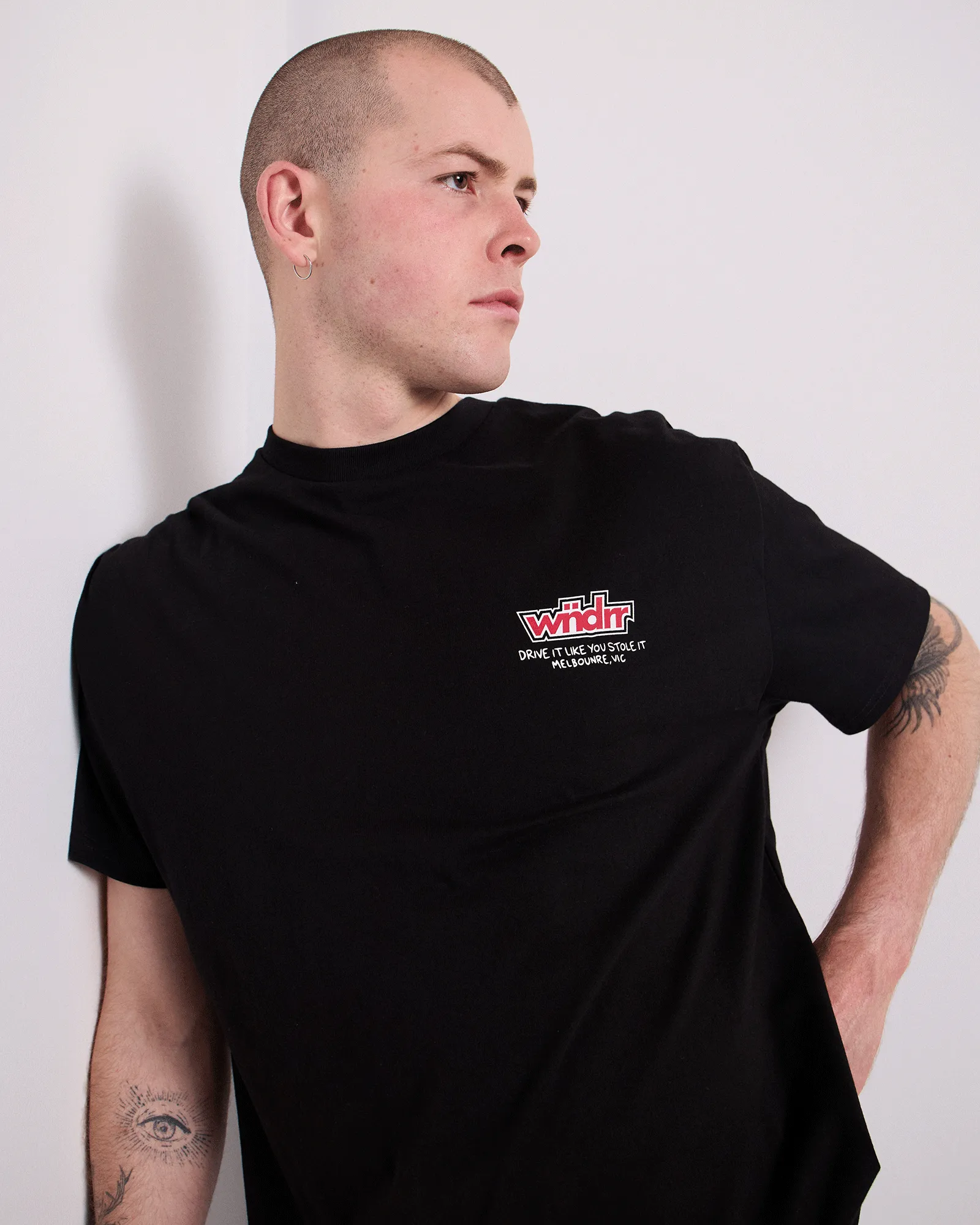 RIPSHIFT BOX FIT TEE - BLACK sold by WNDRR product image thumbnail 4