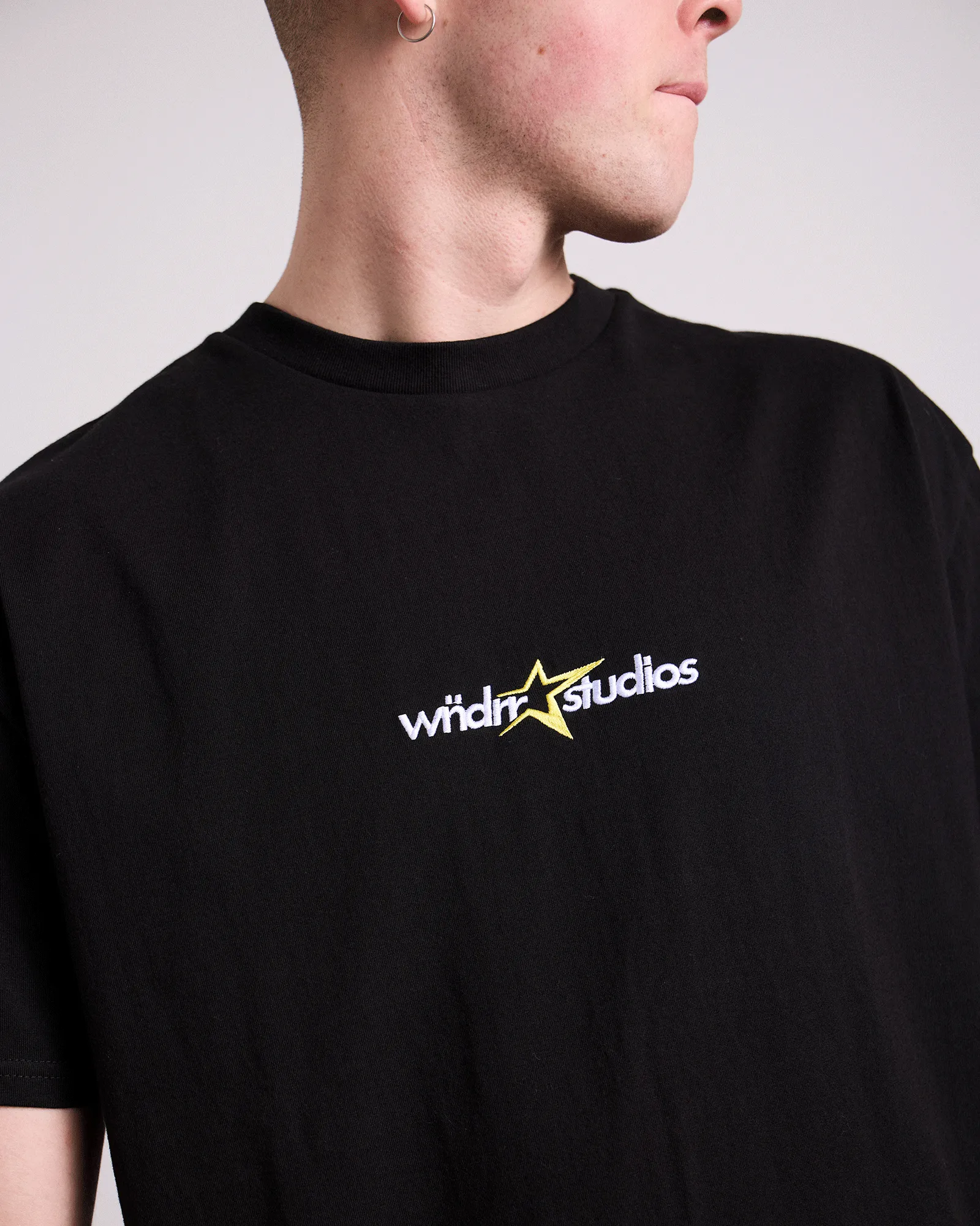 STXR BOX FIT TEE - BLACK sold by WNDRR product image thumbnail 4