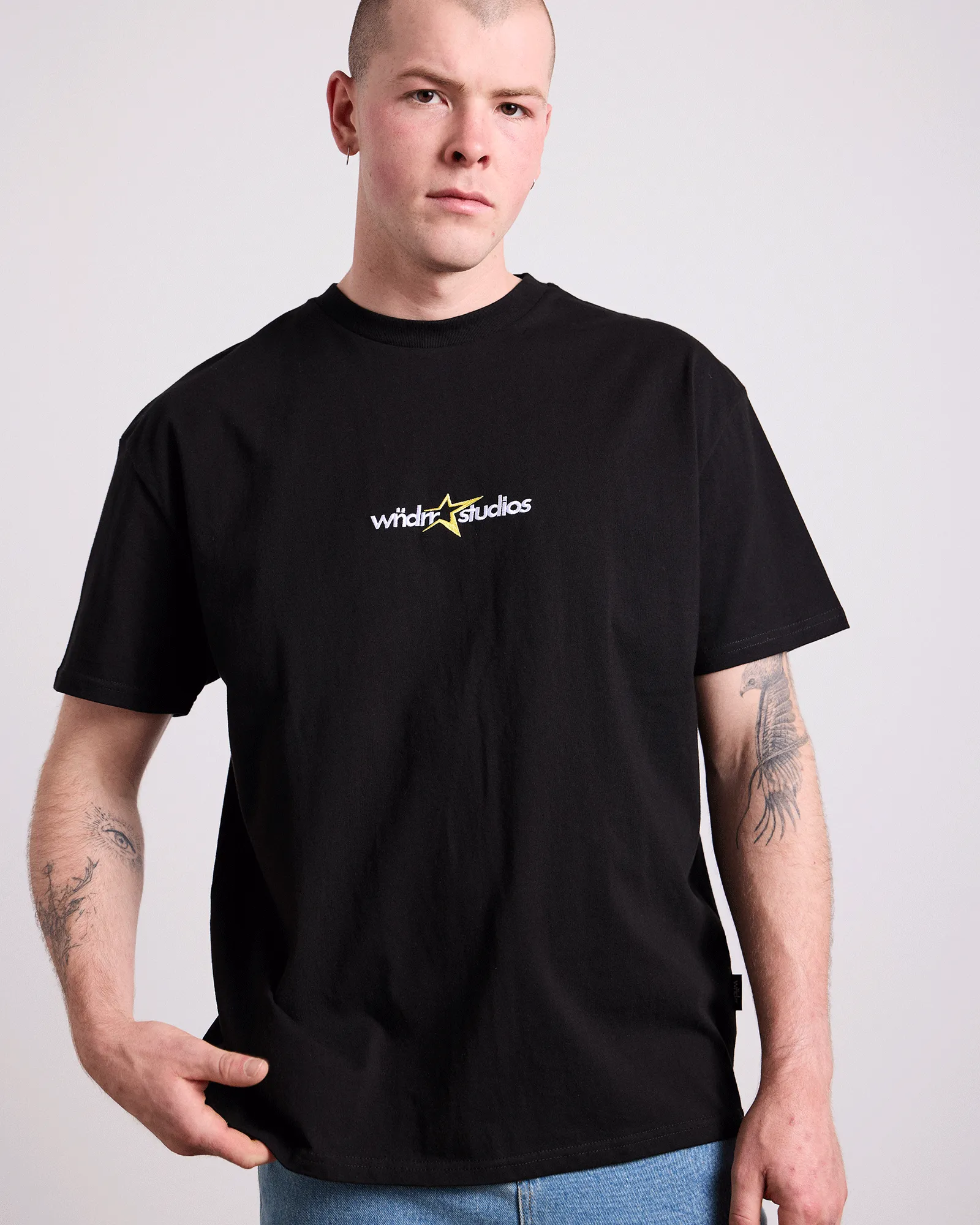 STXR BOX FIT TEE - BLACK sold by WNDRR product image thumbnail 2