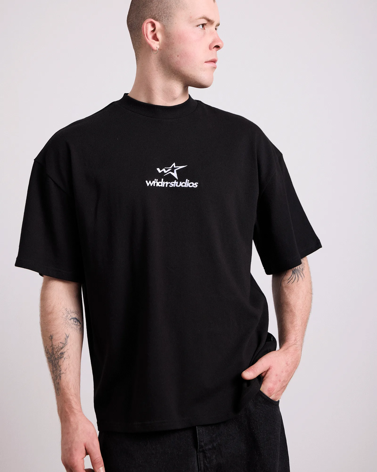 STXRHAUS HEAVY WEIGHT TEE - BLACK sold by WNDRR product image thumbnail 4