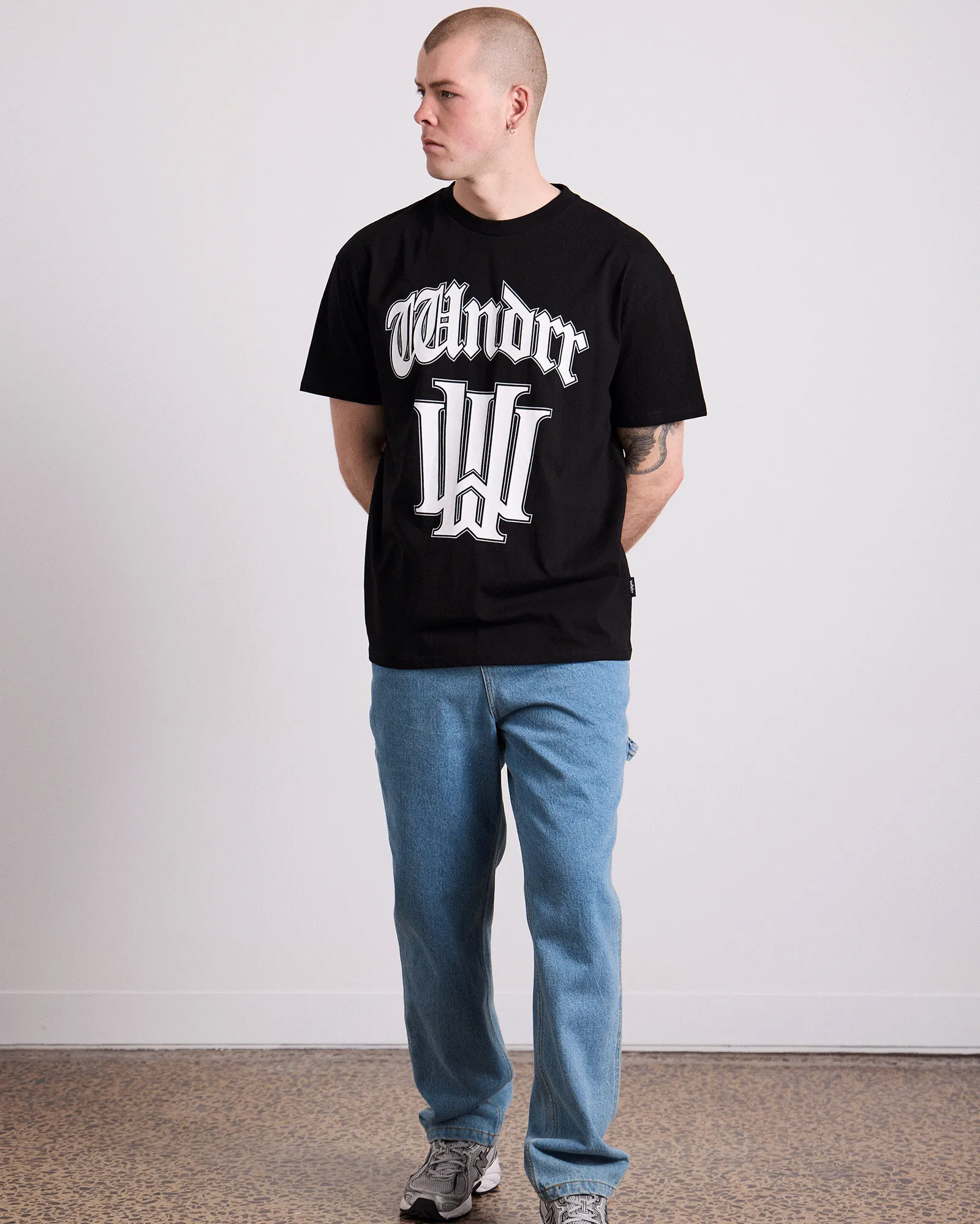 ARCHETYPE BOX FIT TEE - BLACK sold by WNDRR product image thumbnail 5